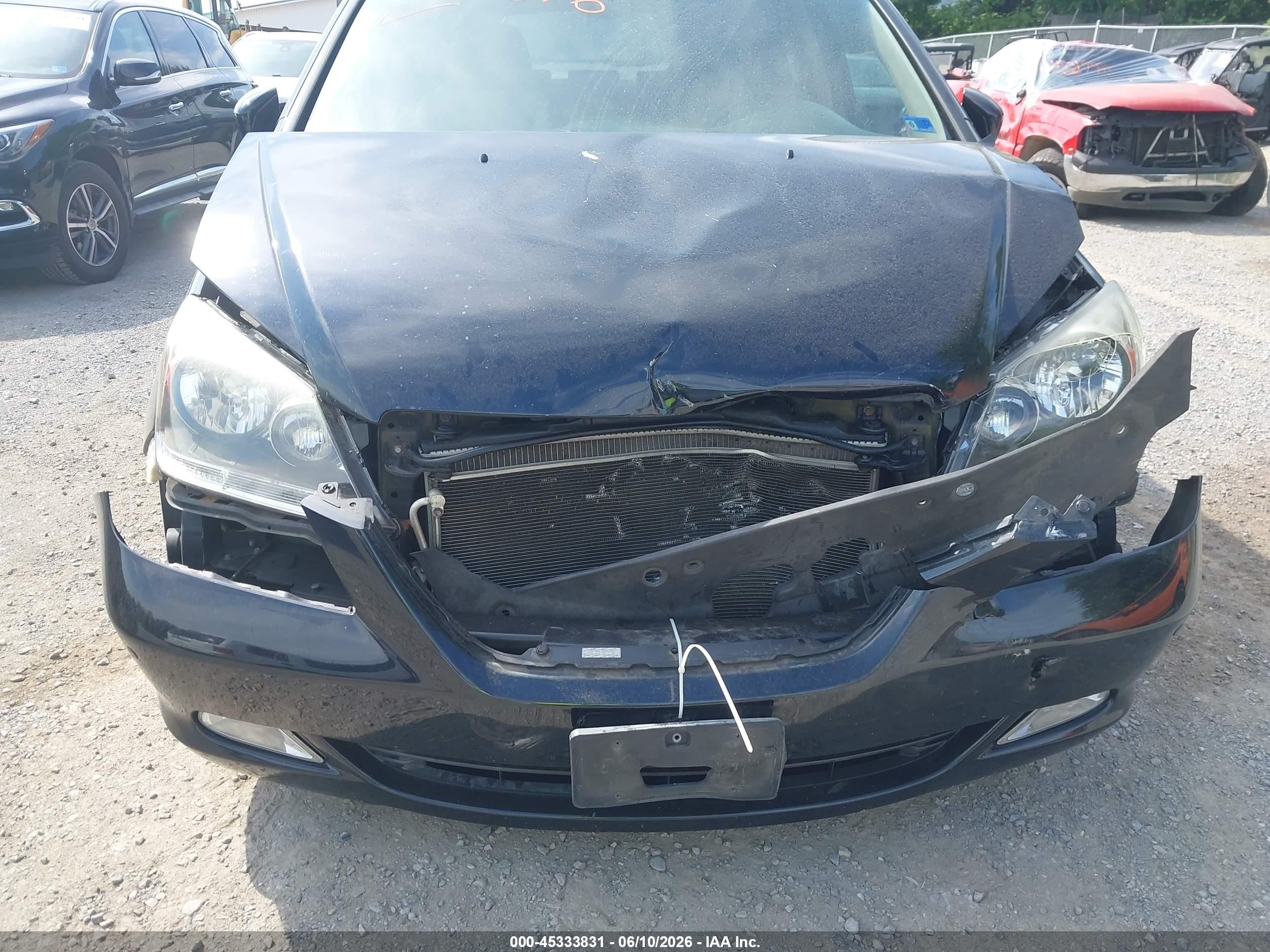 2007 Honda Odyssey Touring Blue vin: 5FNRL38817B070788