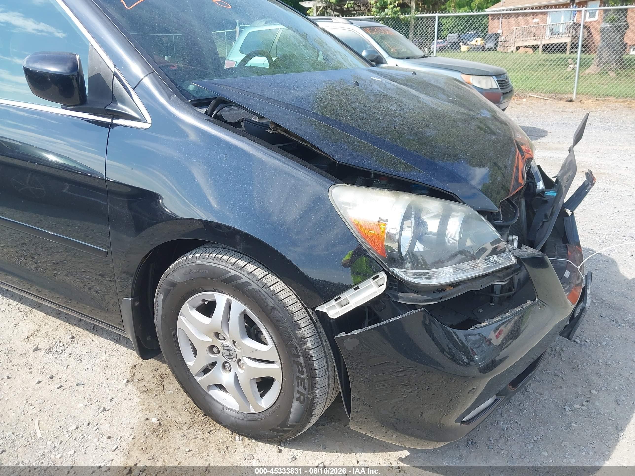 2007 Honda Odyssey Touring Blue vin: 5FNRL38817B070788