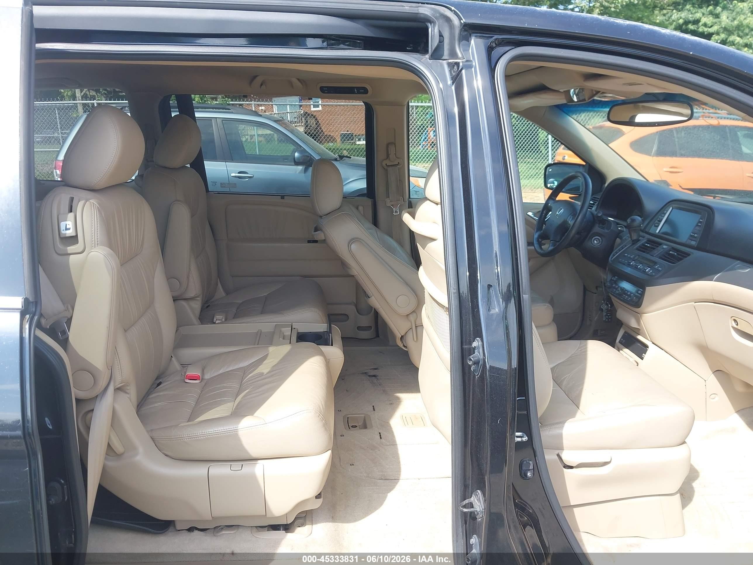 2007 Honda Odyssey Touring Blue vin: 5FNRL38817B070788