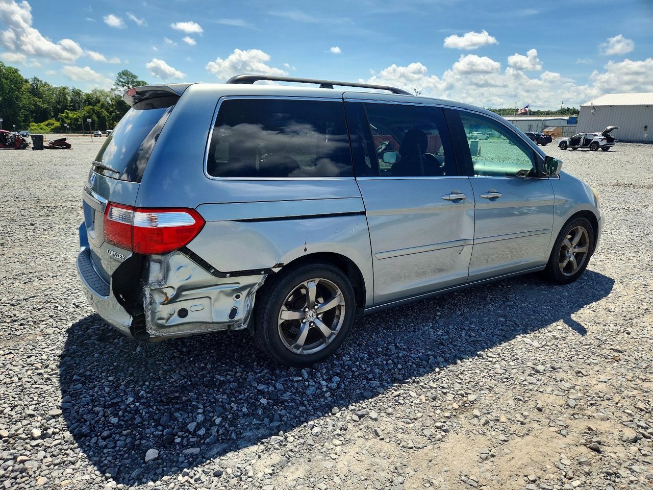 2005 Honda Odyssey Touring Blue vin: 5FNRL38825B077391