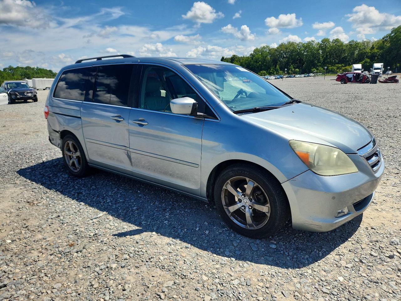 2005 Honda Odyssey Touring Blue vin: 5FNRL38825B077391