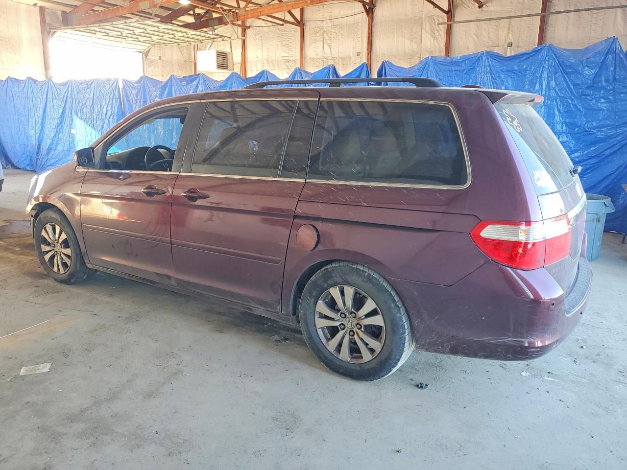 2007 Honda Odyssey Touring Burgundy vin: 5FNRL38827B101952