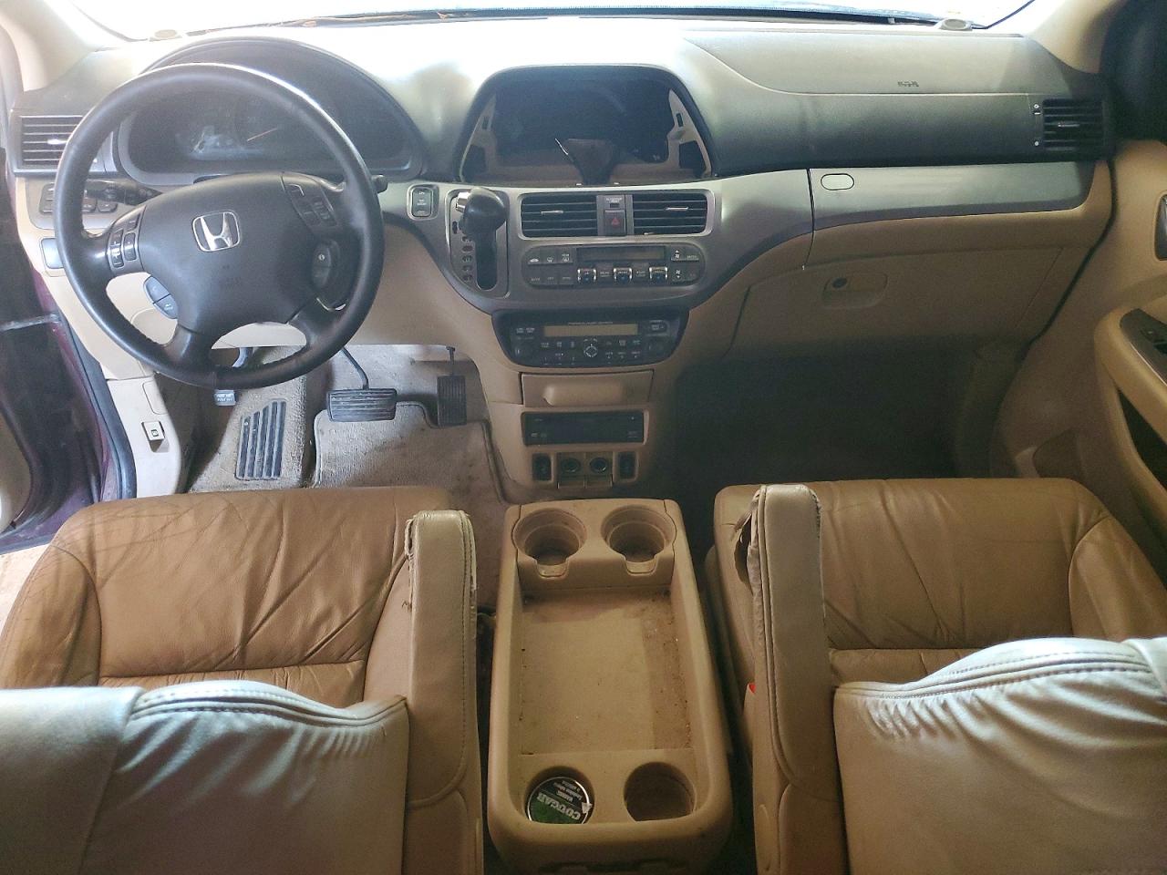 2007 Honda Odyssey Touring Burgundy vin: 5FNRL38827B101952