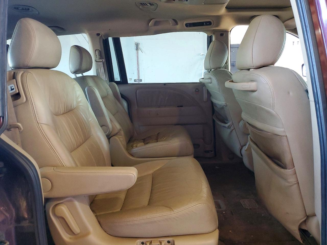 2007 Honda Odyssey Touring Burgundy vin: 5FNRL38827B101952