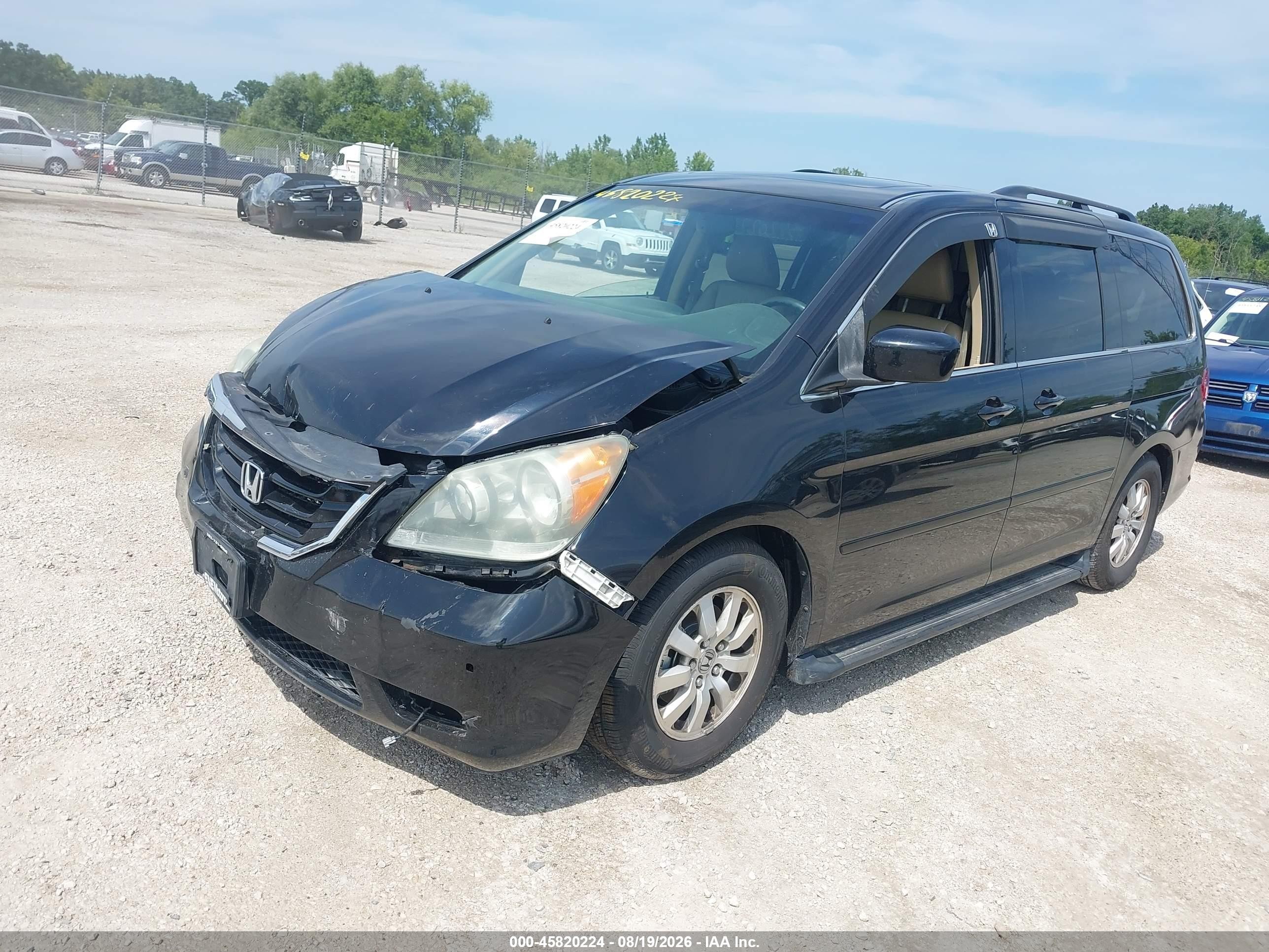 2008 Honda Odyssey Touring Черный vin: 5FNRL38828B055380