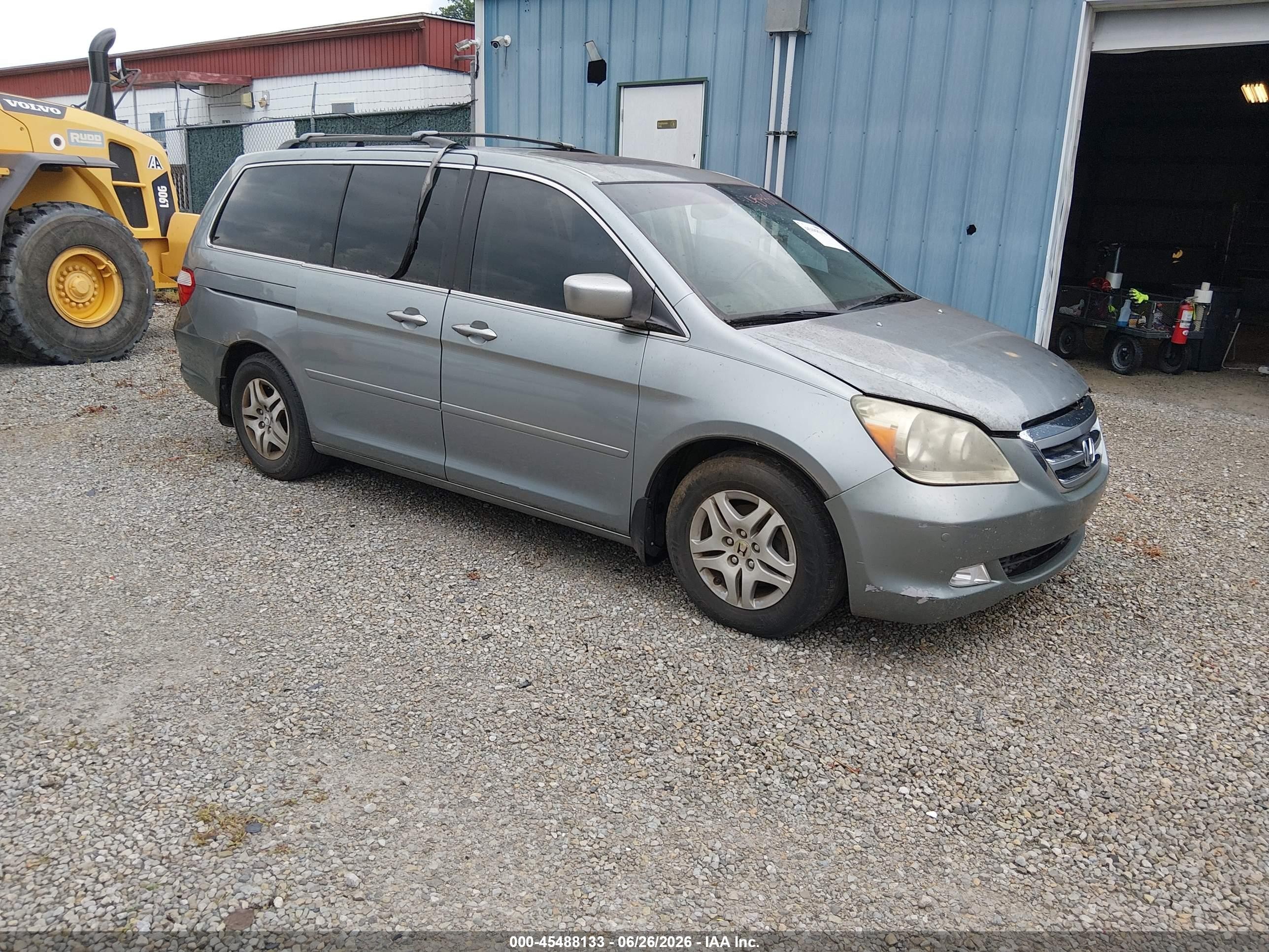 2005 Honda Odyssey Touring Blue vin: 5FNRL38835B070336