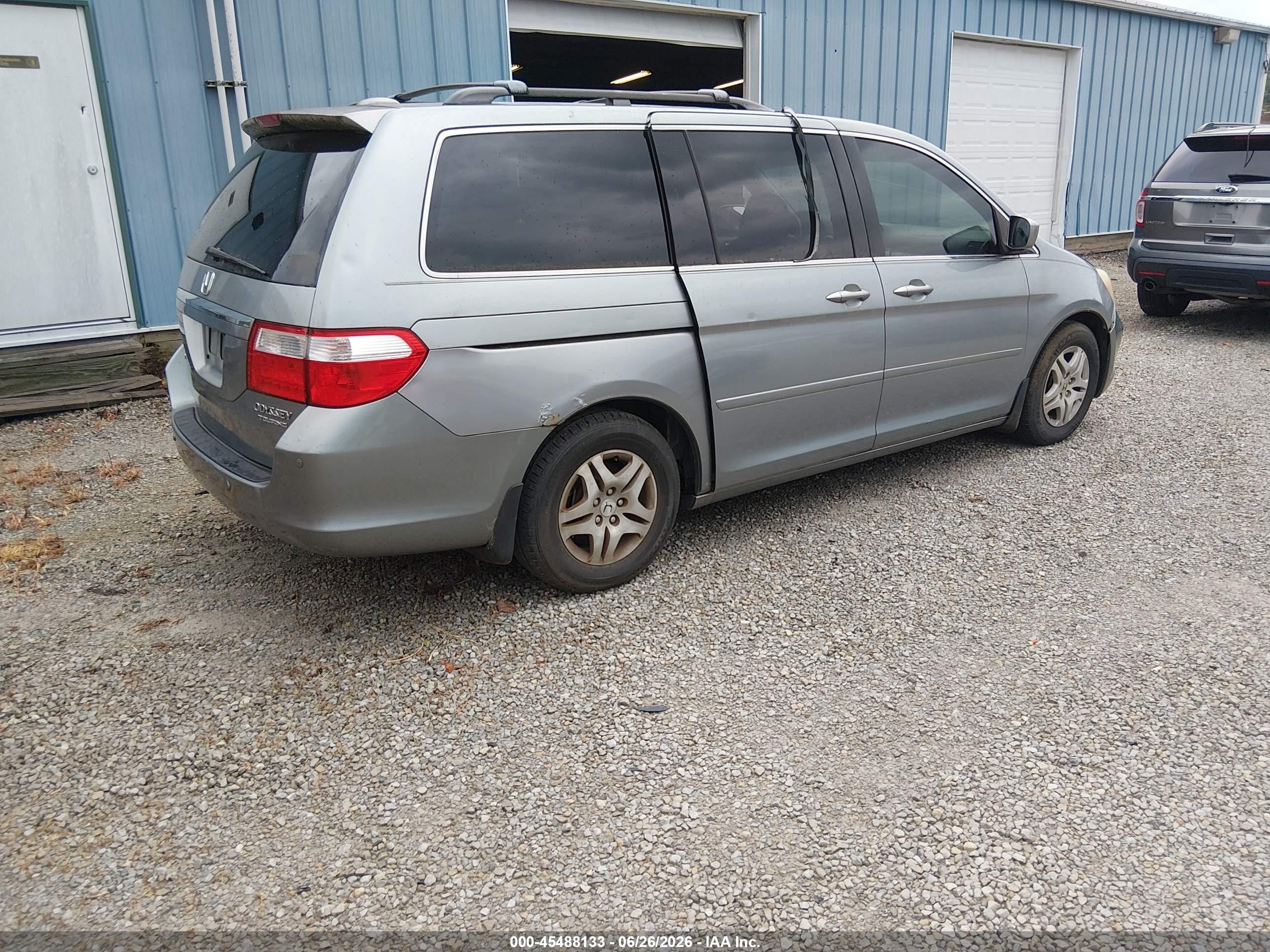 2005 Honda Odyssey Touring Синий vin: 5FNRL38835B070336