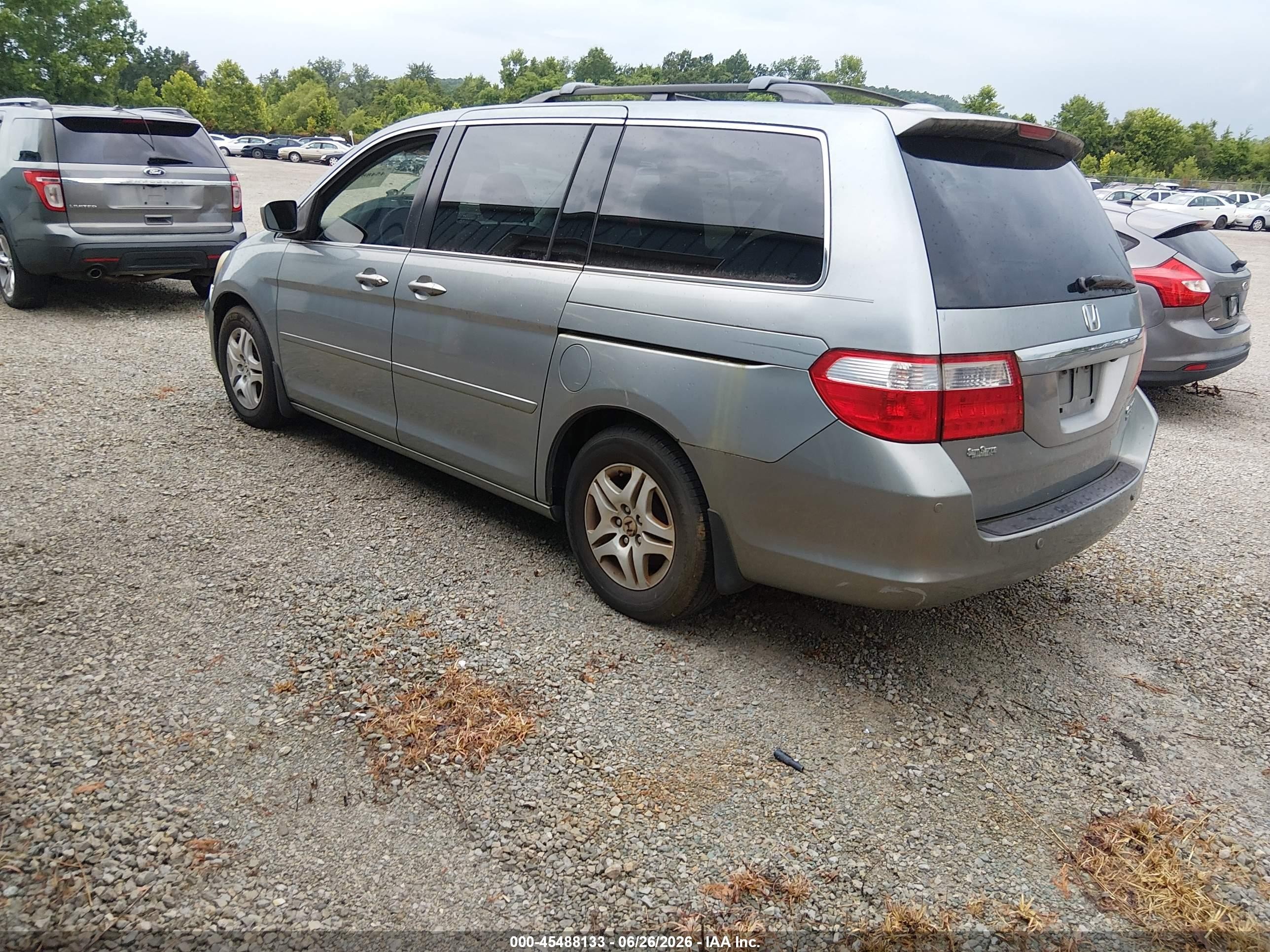 2005 Honda Odyssey Touring Синий vin: 5FNRL38835B070336