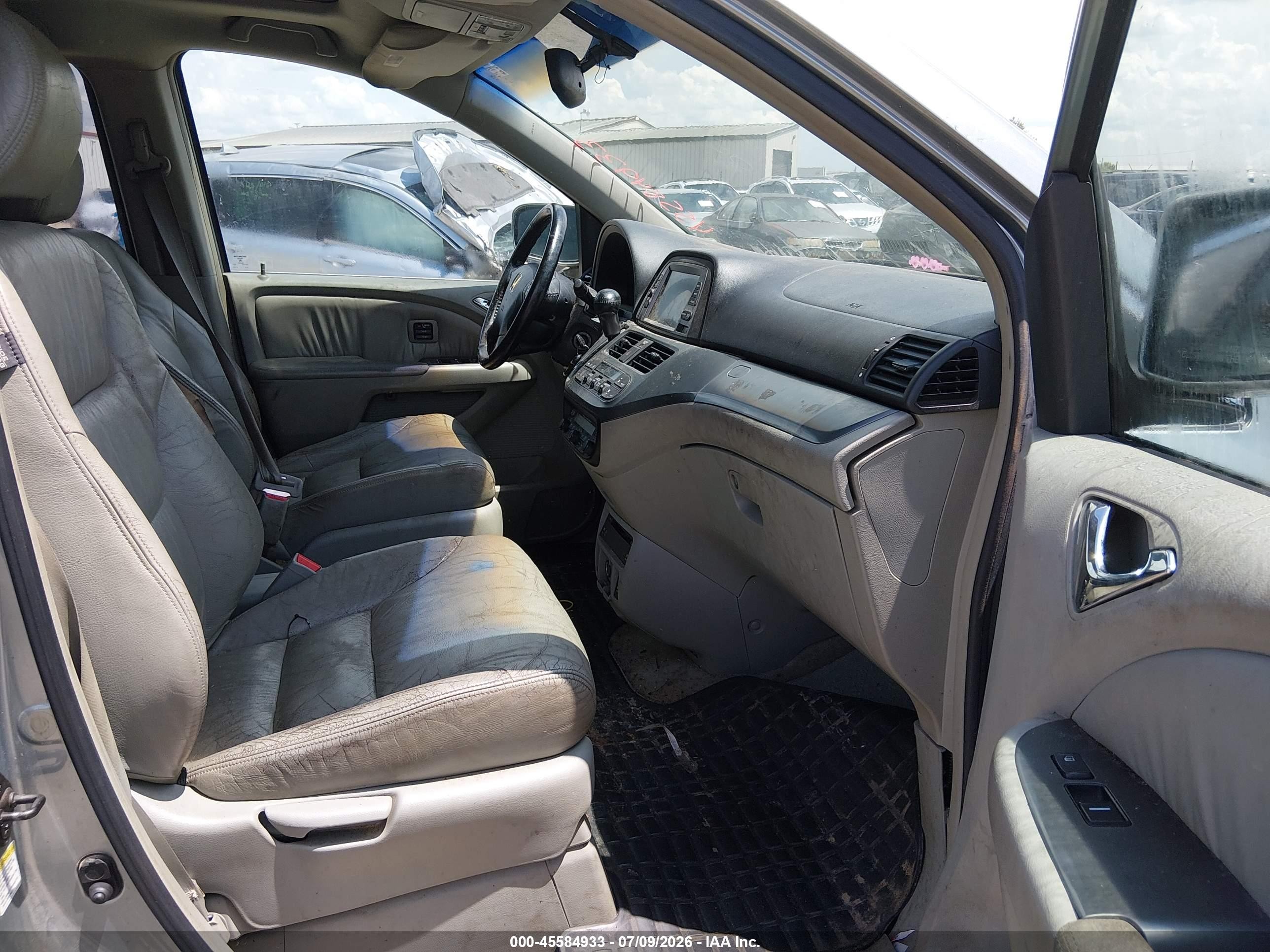 2005 Honda Odyssey Touring Light Blue vin: 5FNRL38835B119387
