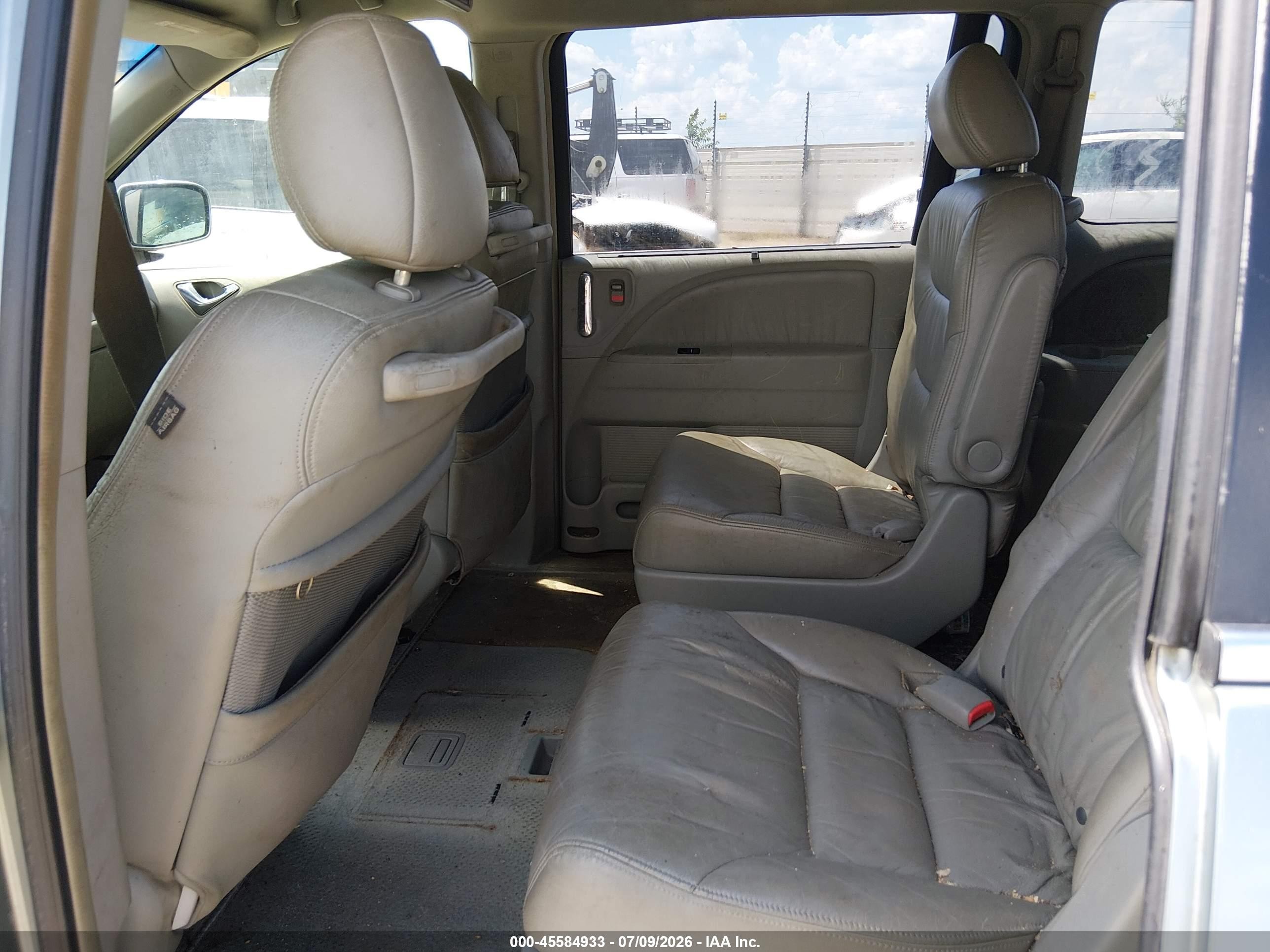 2005 Honda Odyssey Touring Light Blue vin: 5FNRL38835B119387