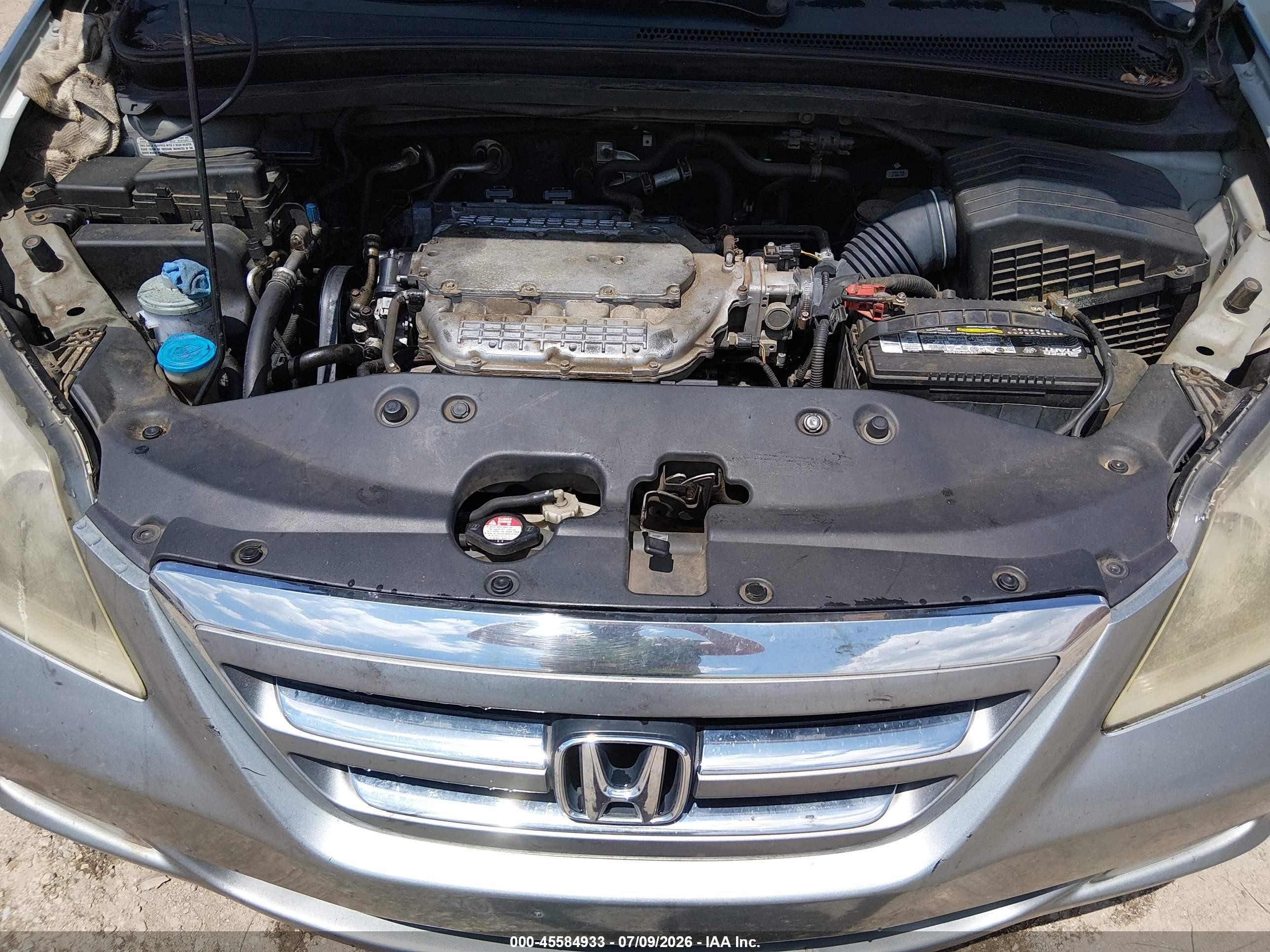 2005 Honda Odyssey Touring Light Blue vin: 5FNRL38835B119387