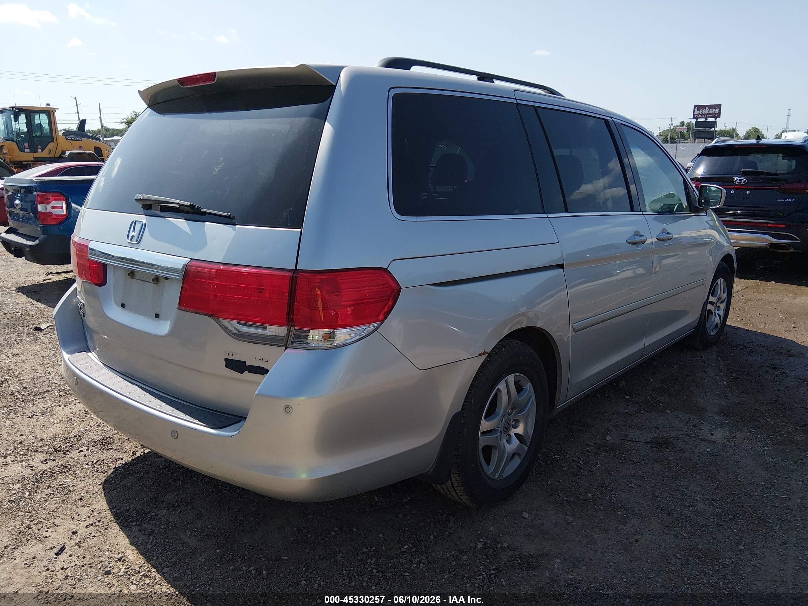 2008 Honda Odyssey Touring Серый vin: 5FNRL38838B035655