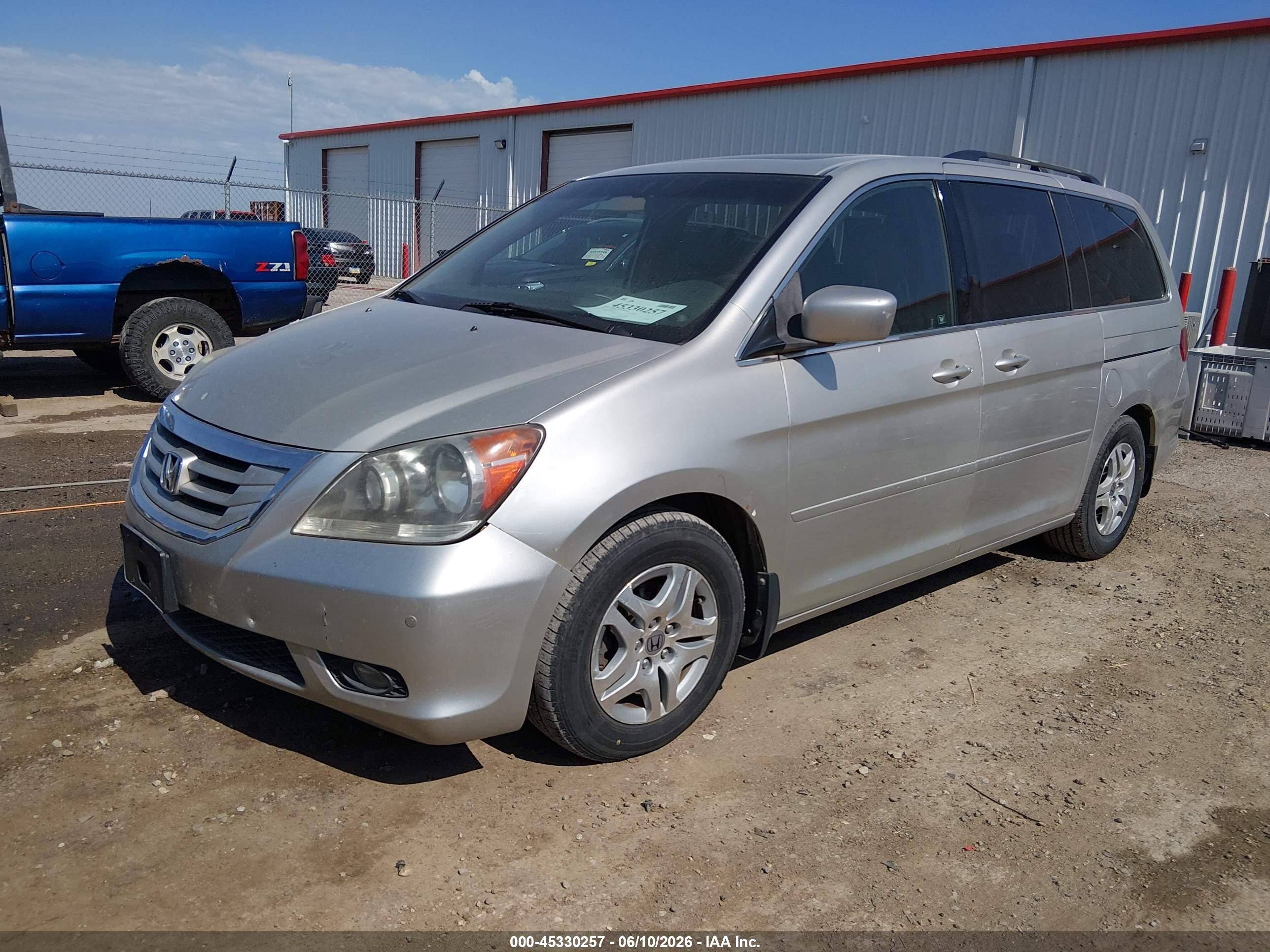 2008 Honda Odyssey Touring Серый vin: 5FNRL38838B035655