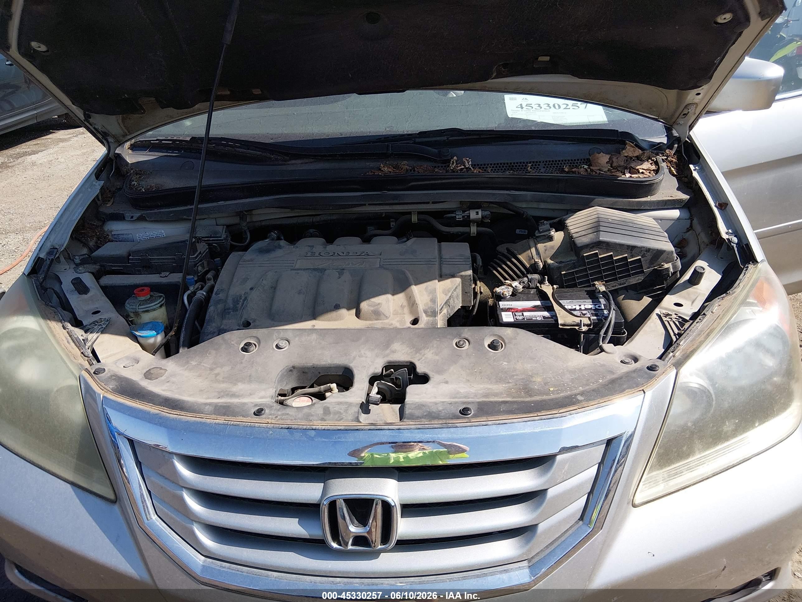 2008 Honda Odyssey Touring Серый vin: 5FNRL38838B035655