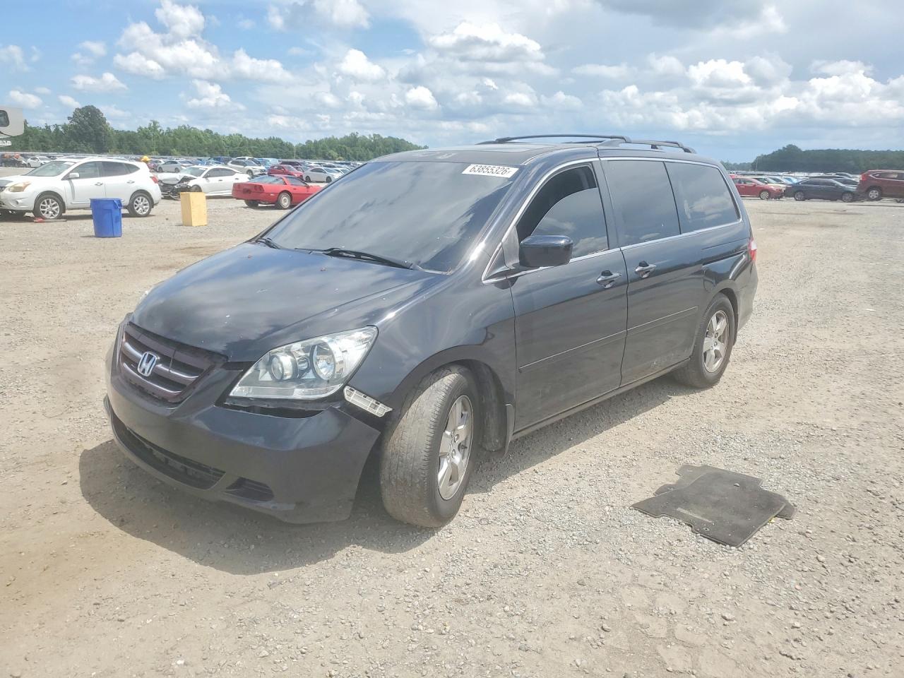 2006 Honda Odyssey Touring Black vin: 5FNRL38846B003536