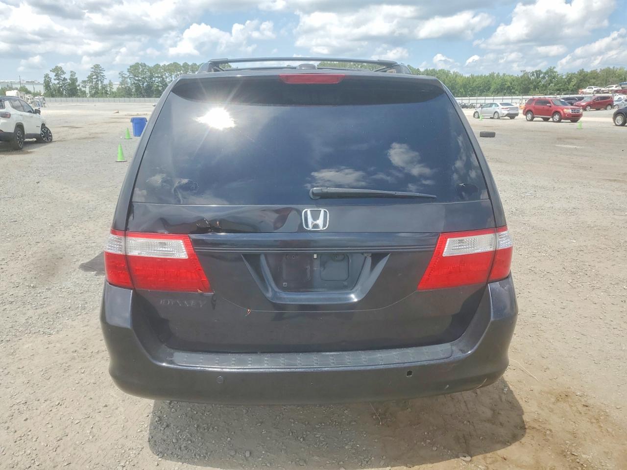 2006 Honda Odyssey Touring Black vin: 5FNRL38846B003536
