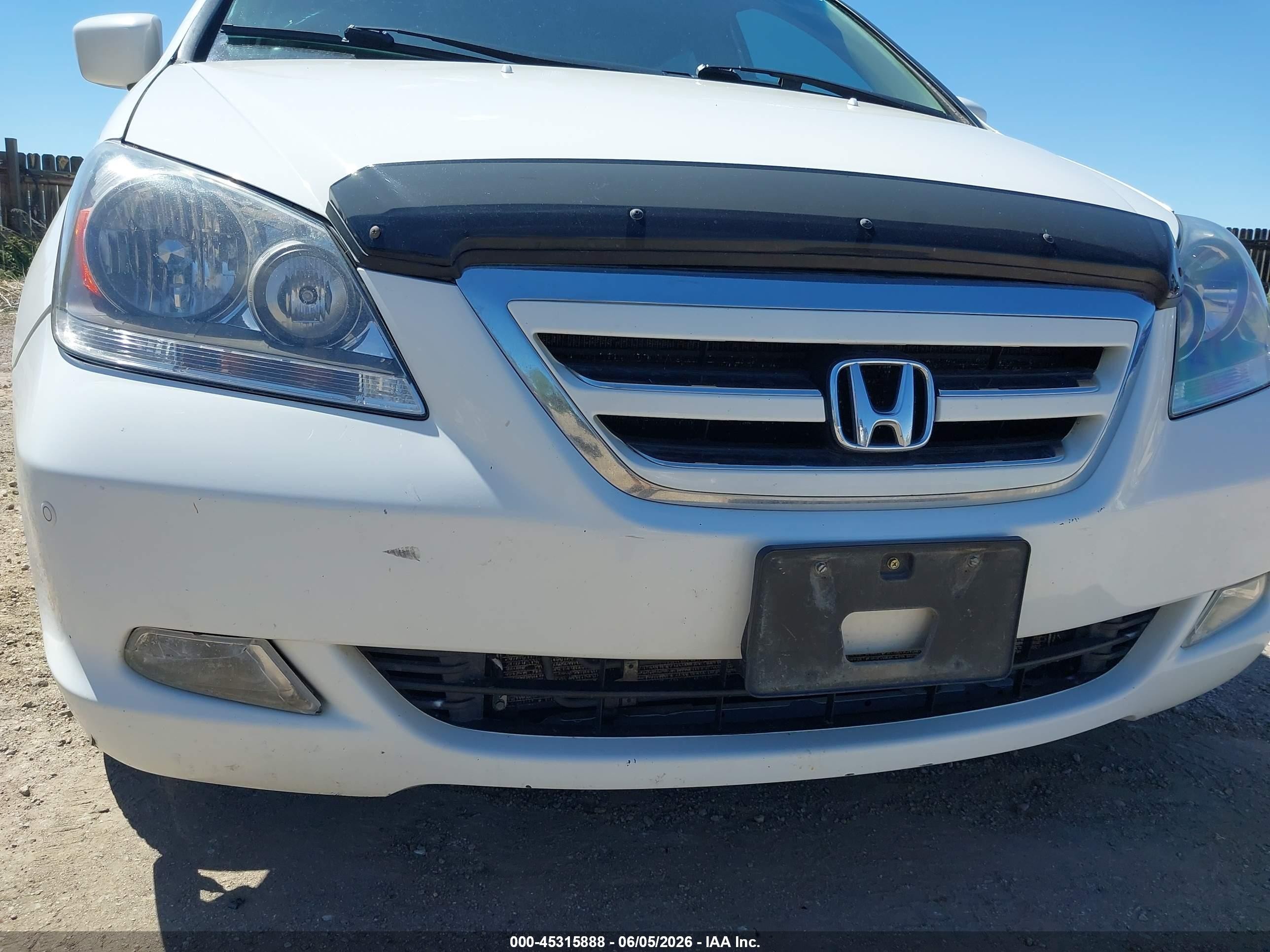 2006 Honda Odyssey Touring Белый vin: 5FNRL38846B062733