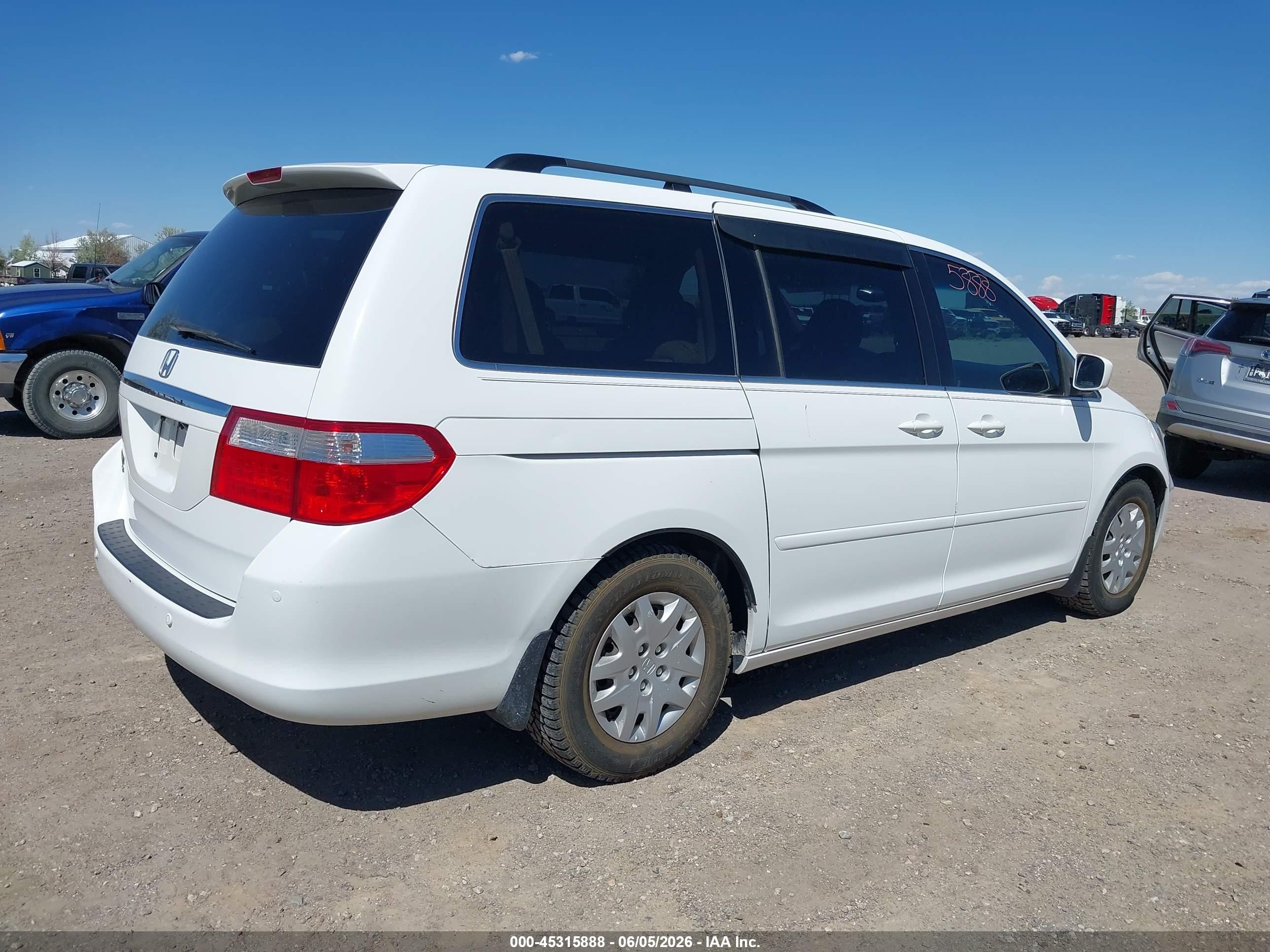 2006 Honda Odyssey Touring Белый vin: 5FNRL38846B062733