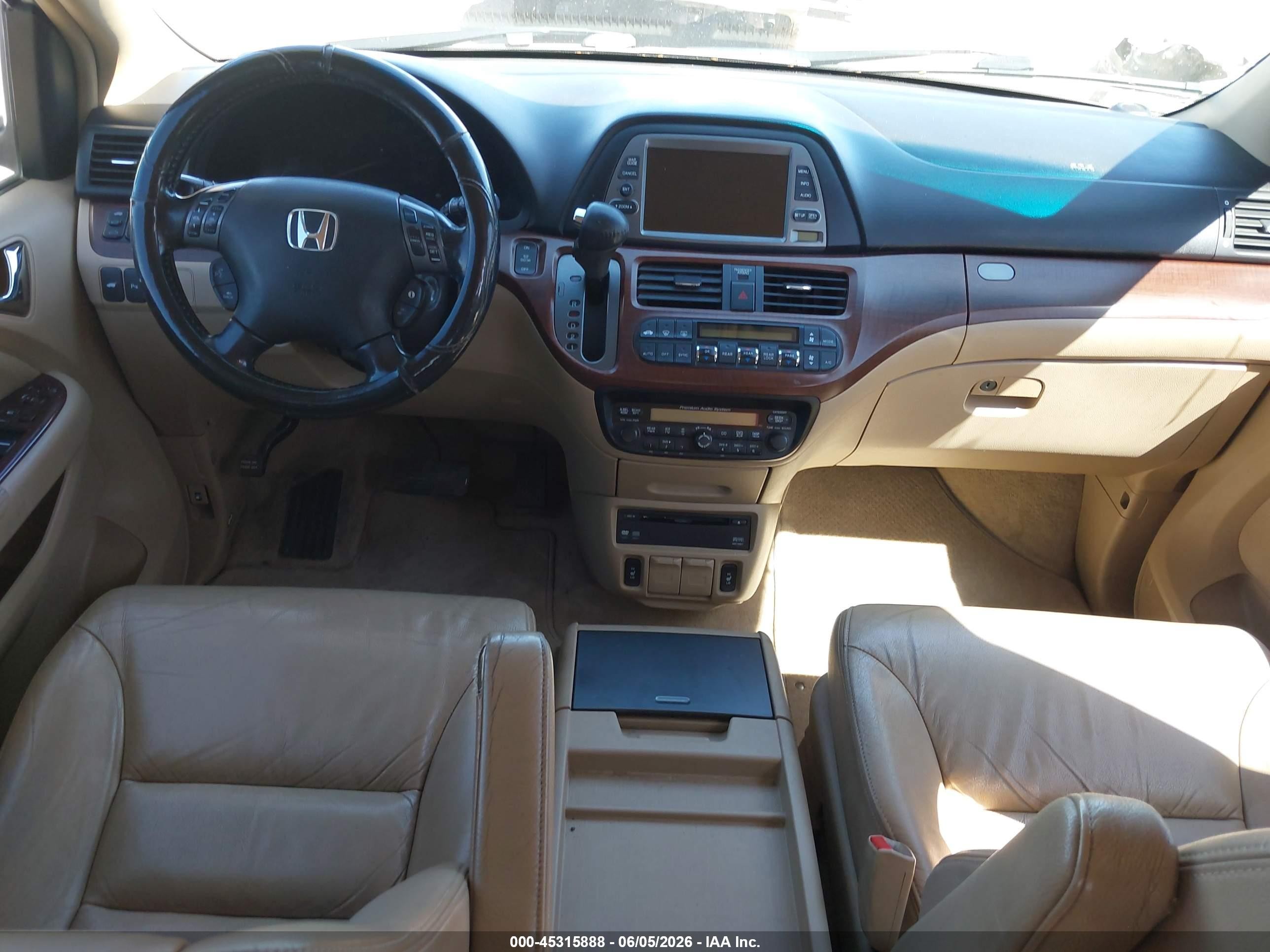 2006 Honda Odyssey Touring Белый vin: 5FNRL38846B062733