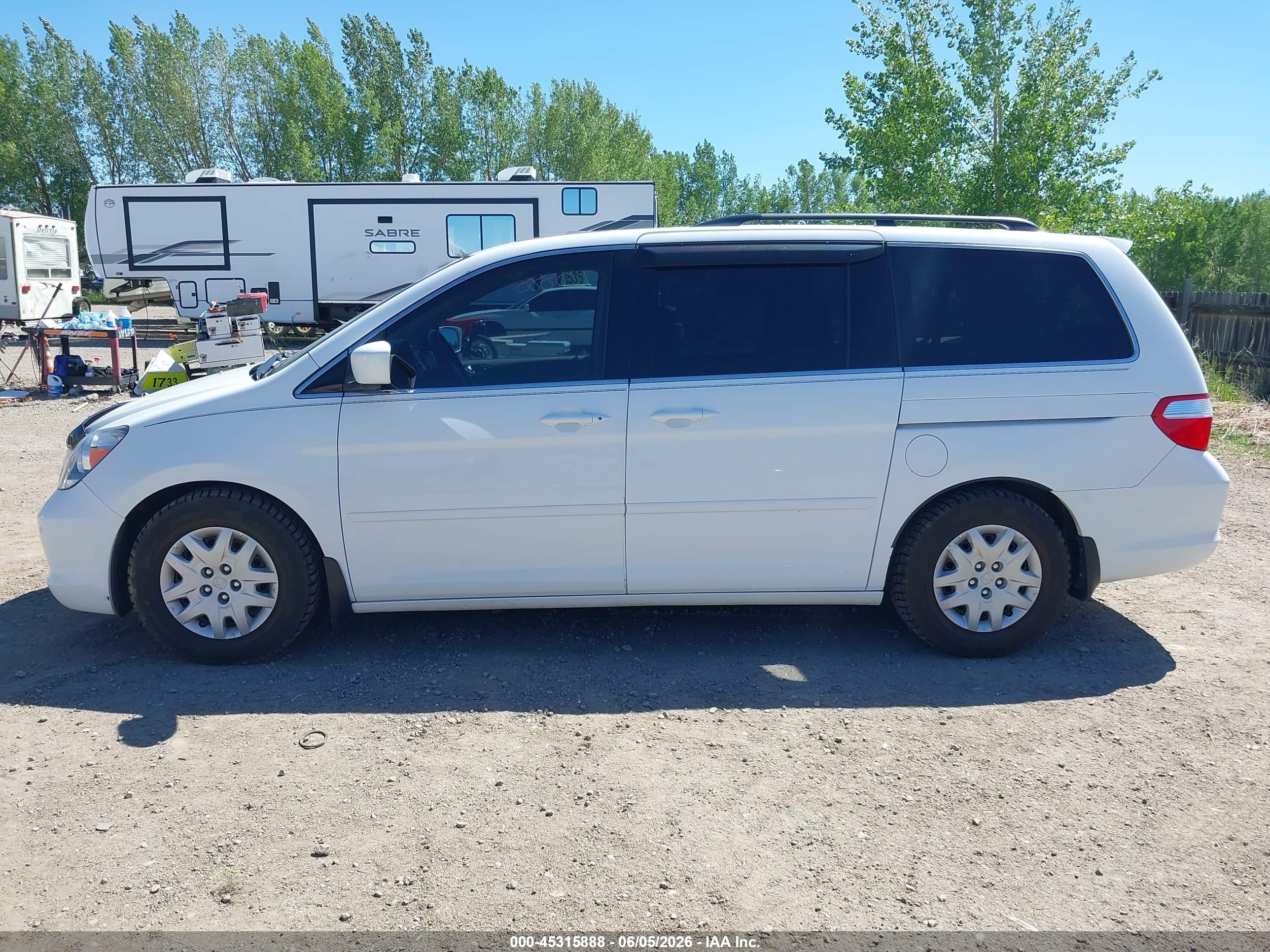 2006 Honda Odyssey Touring Белый vin: 5FNRL38846B062733