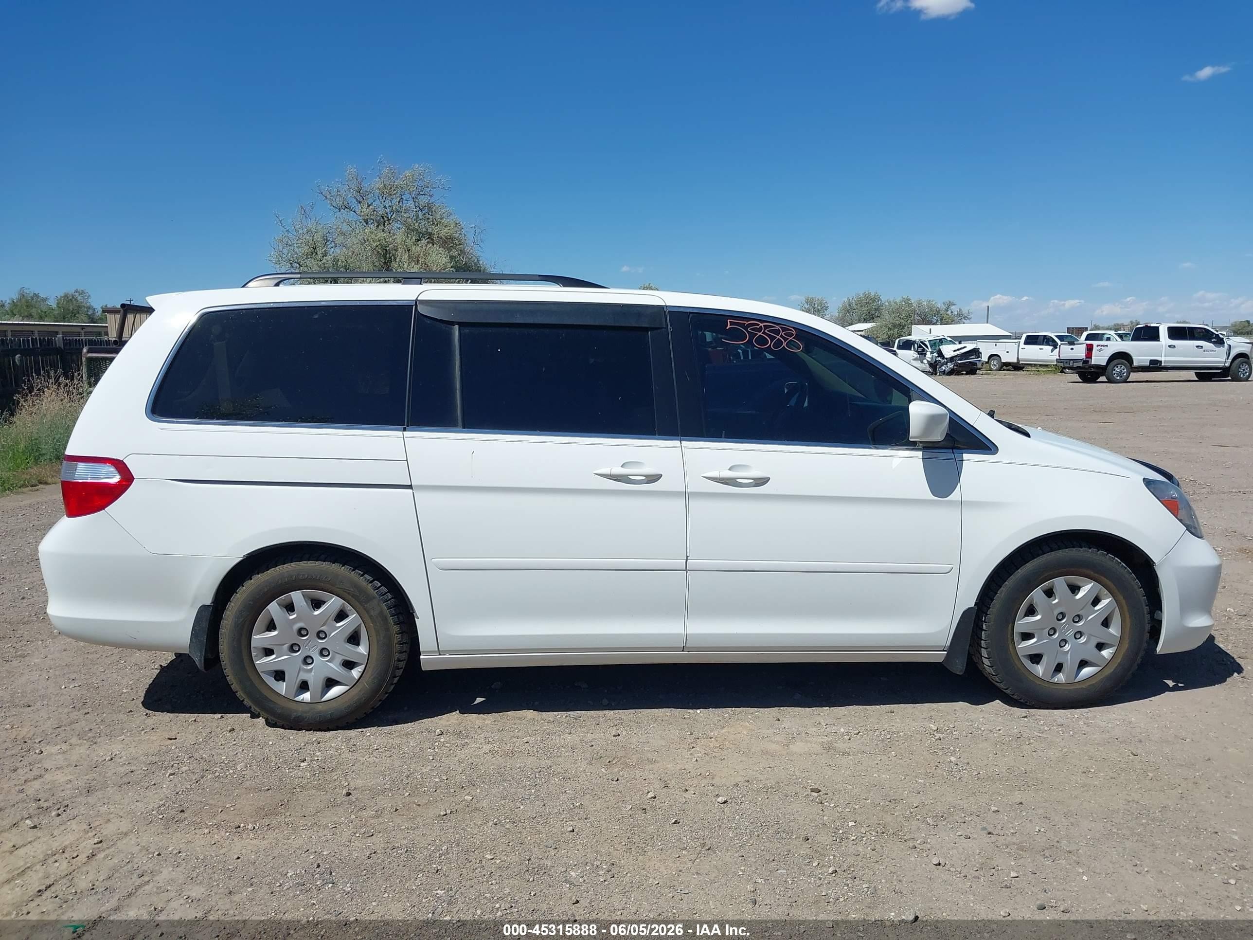 2006 Honda Odyssey Touring Белый vin: 5FNRL38846B062733