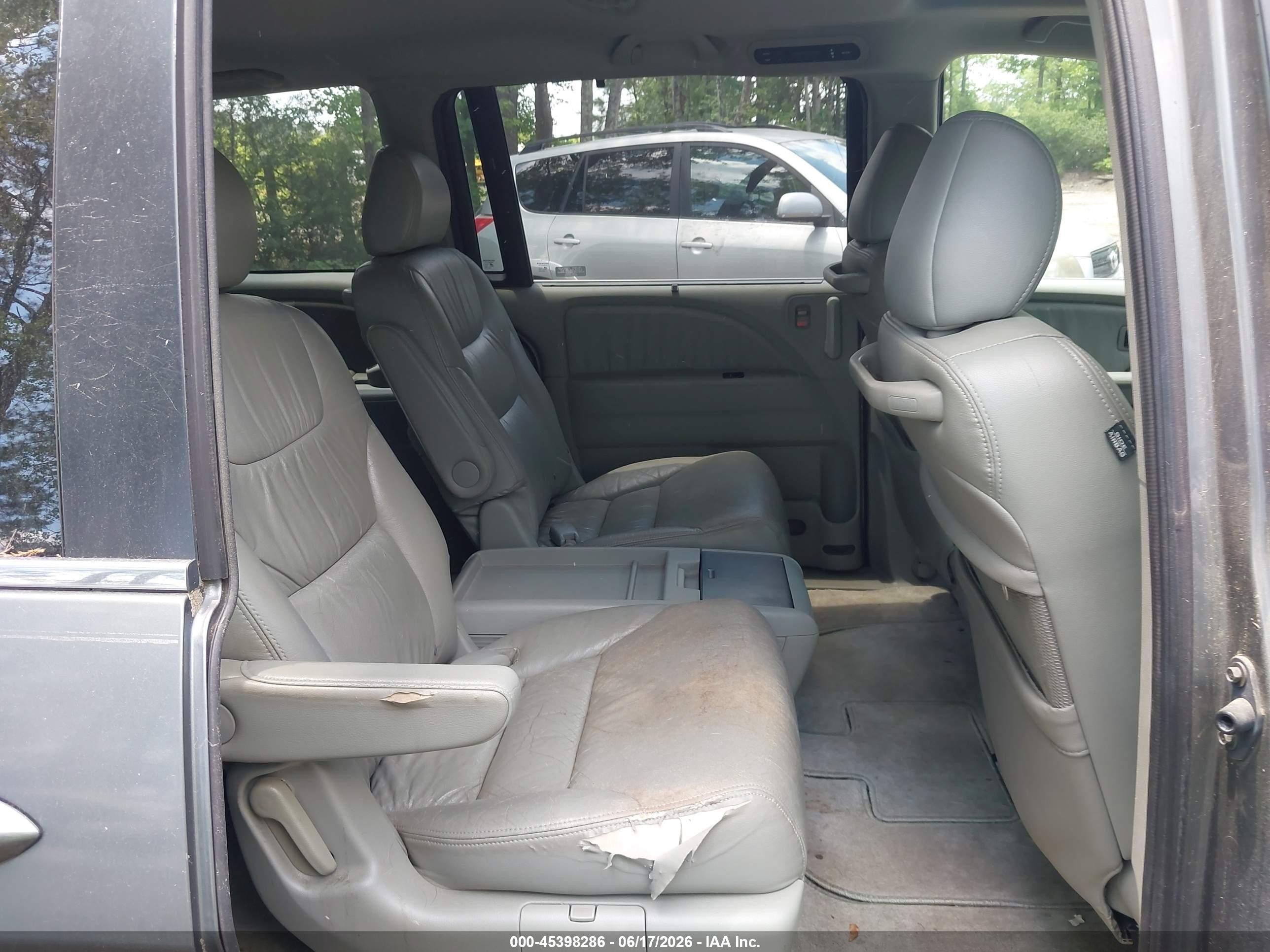 2007 Honda Odyssey Touring Gray vin: 5FNRL38847B031712