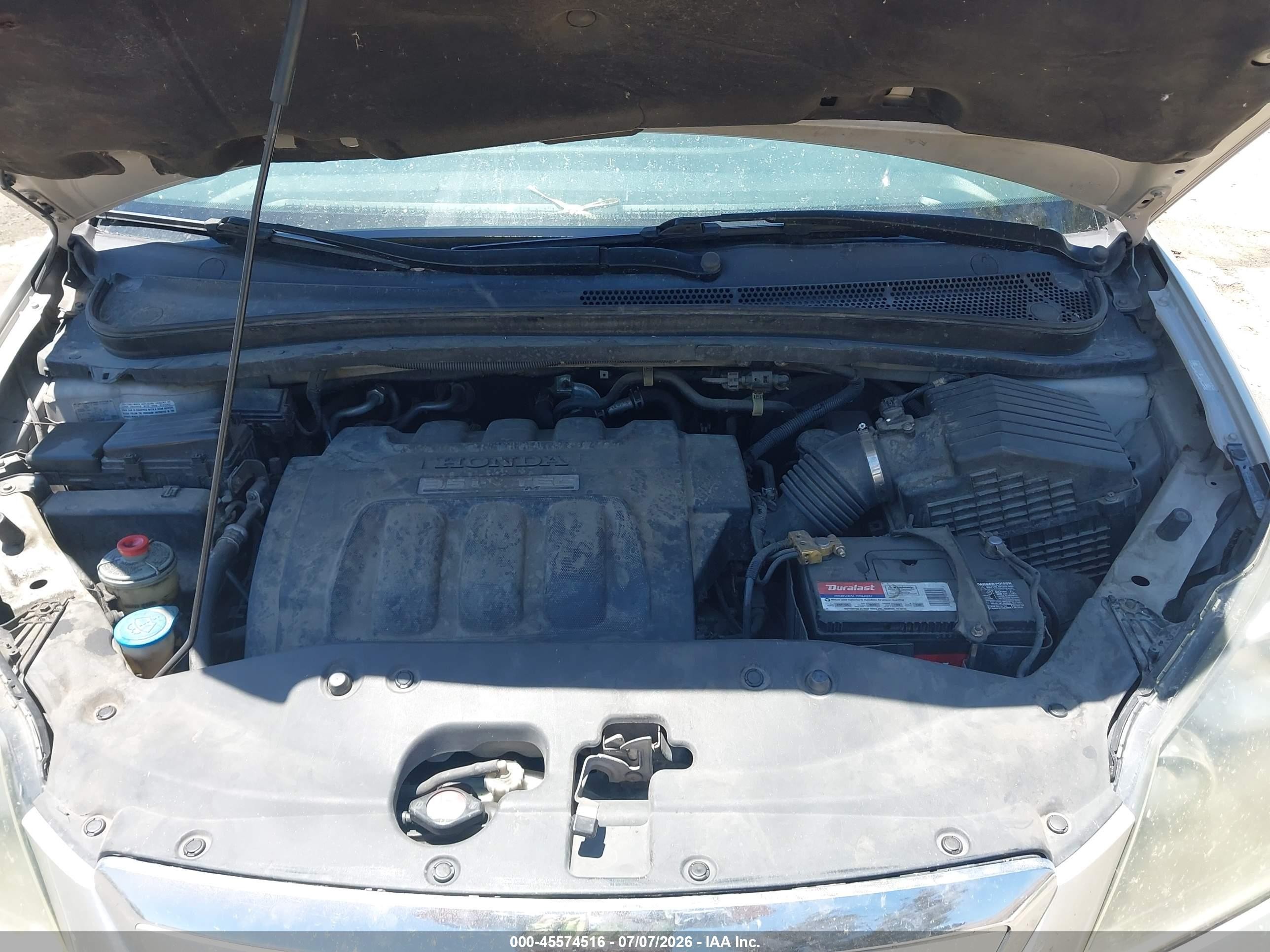 2007 Honda Odyssey Touring Silver vin: 5FNRL38847B036909