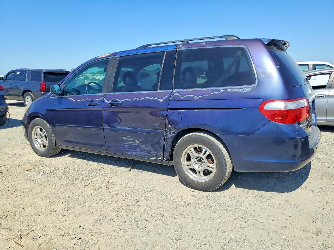 2007 Honda Odyssey Touring Blue vin: 5FNRL38847B107655