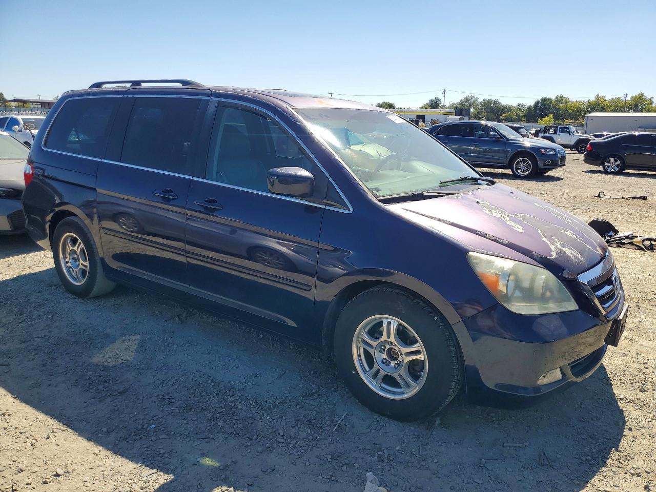 2007 Honda Odyssey Touring Blue vin: 5FNRL38847B107655