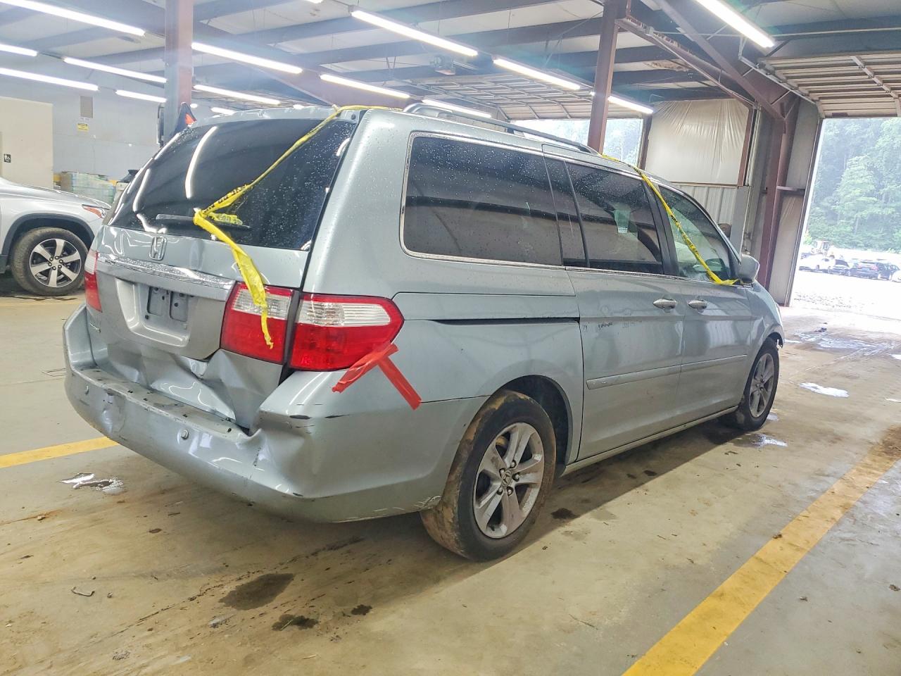 2007 Honda Odyssey Touring Gray vin: 5FNRL38857B027068