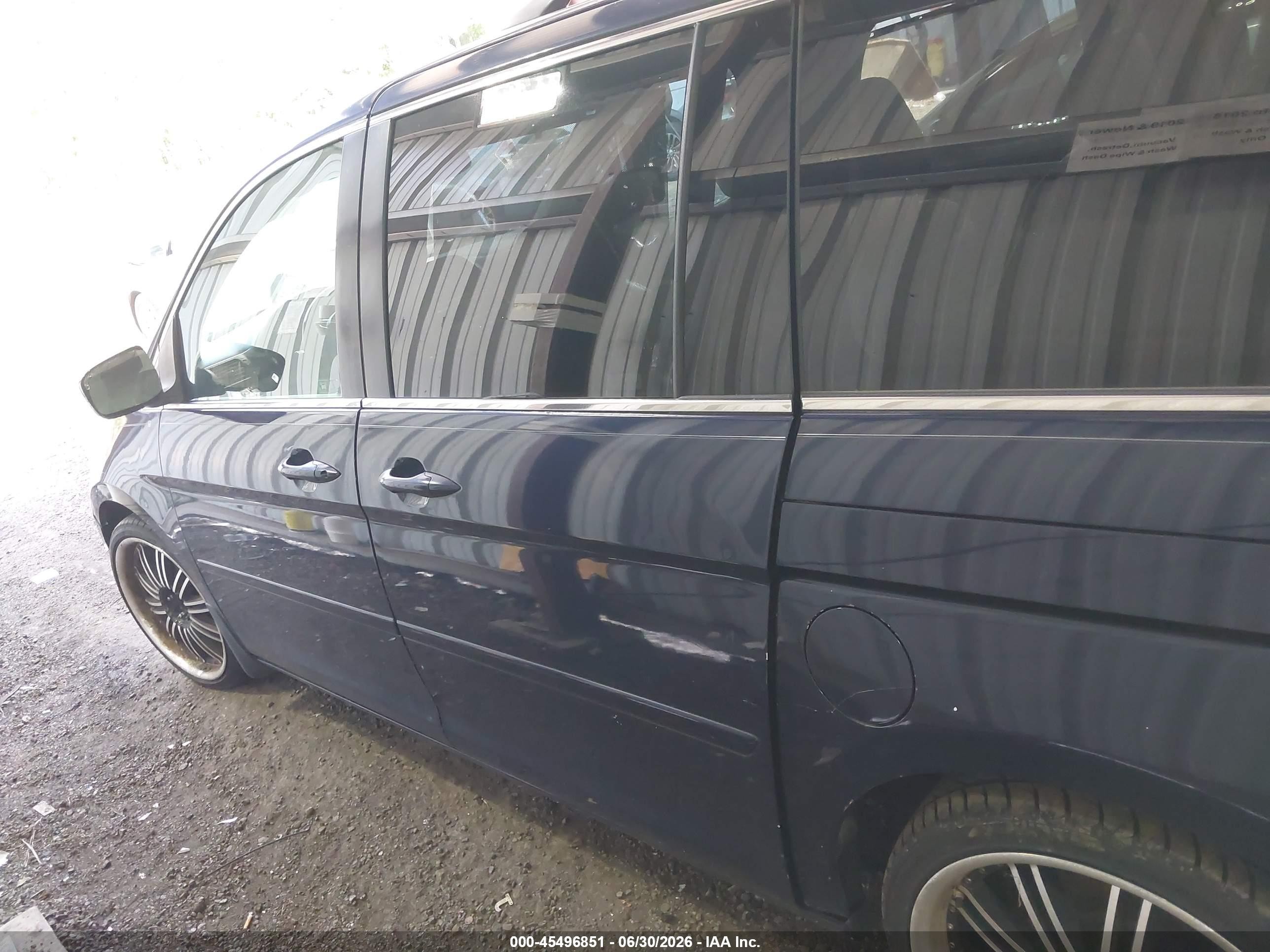 2007 Honda Odyssey Touring Синий vin: 5FNRL38857B089084