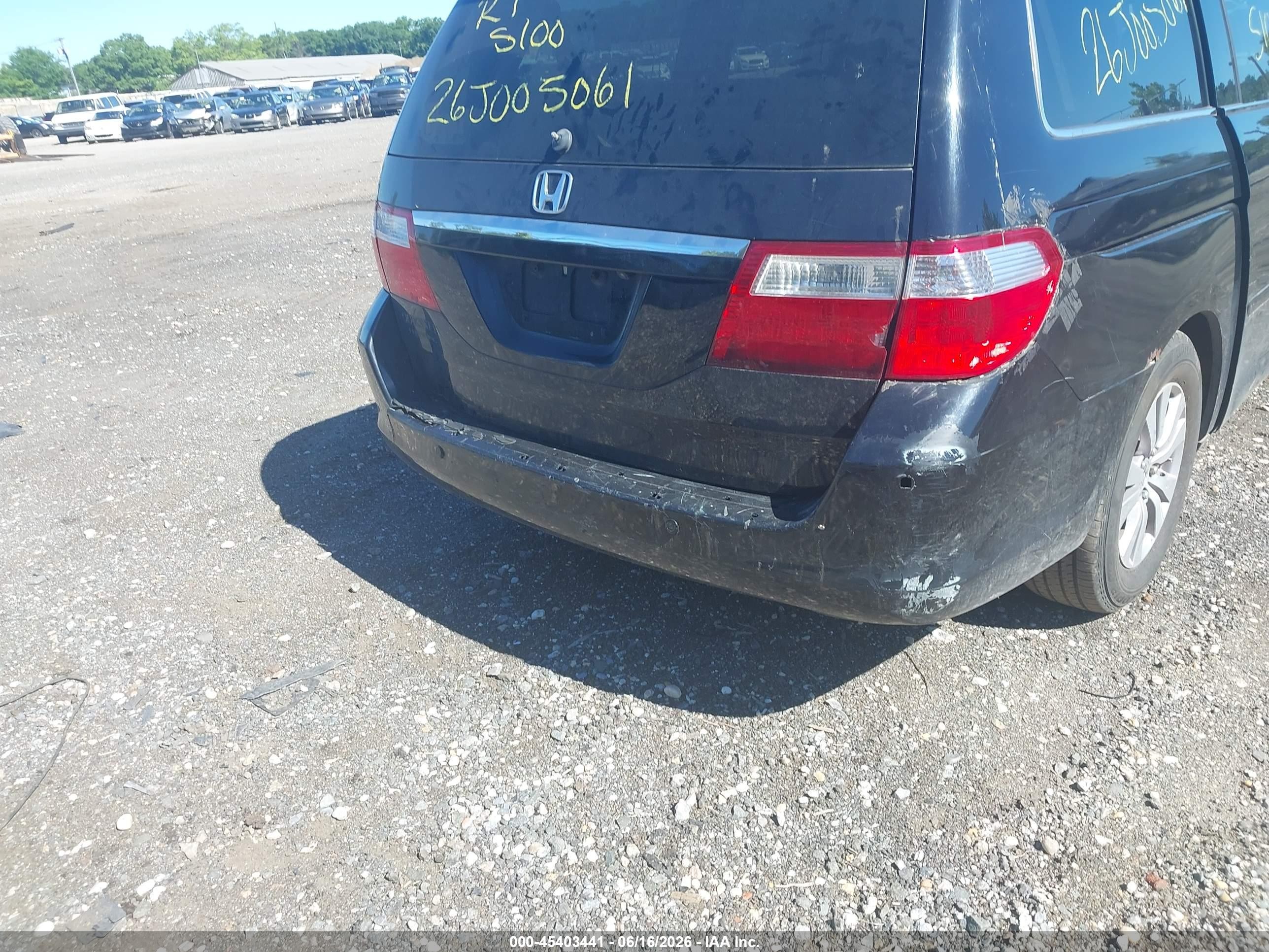2007 Honda Odyssey Touring Black vin: 5FNRL38857B092650