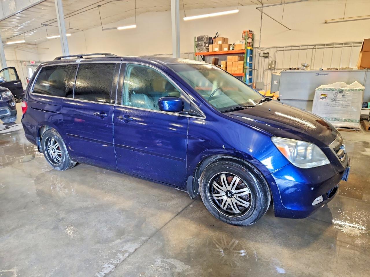 2005 Honda Odyssey Touring Синий vin: 5FNRL38865B128293
