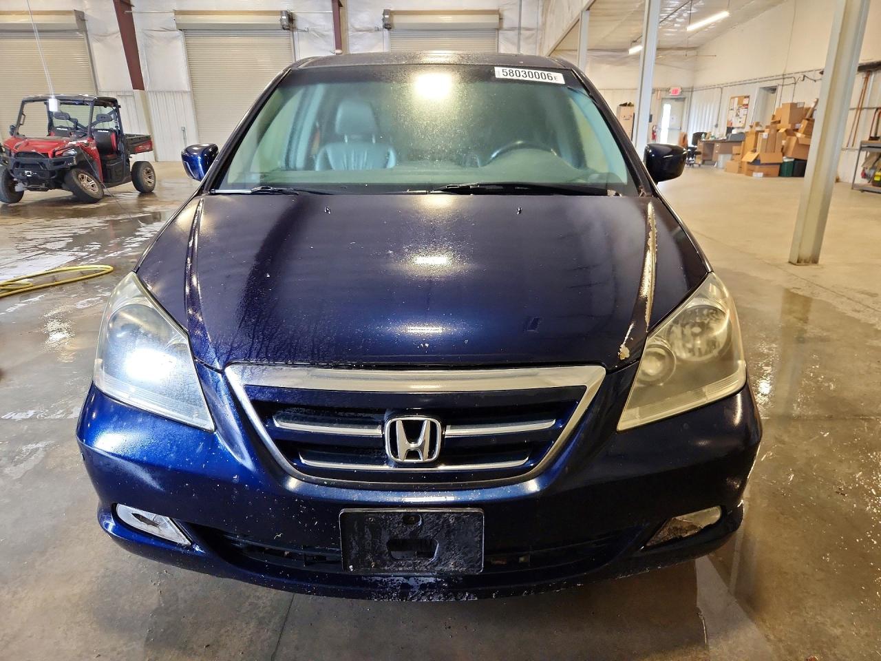 2005 Honda Odyssey Touring Синий vin: 5FNRL38865B128293