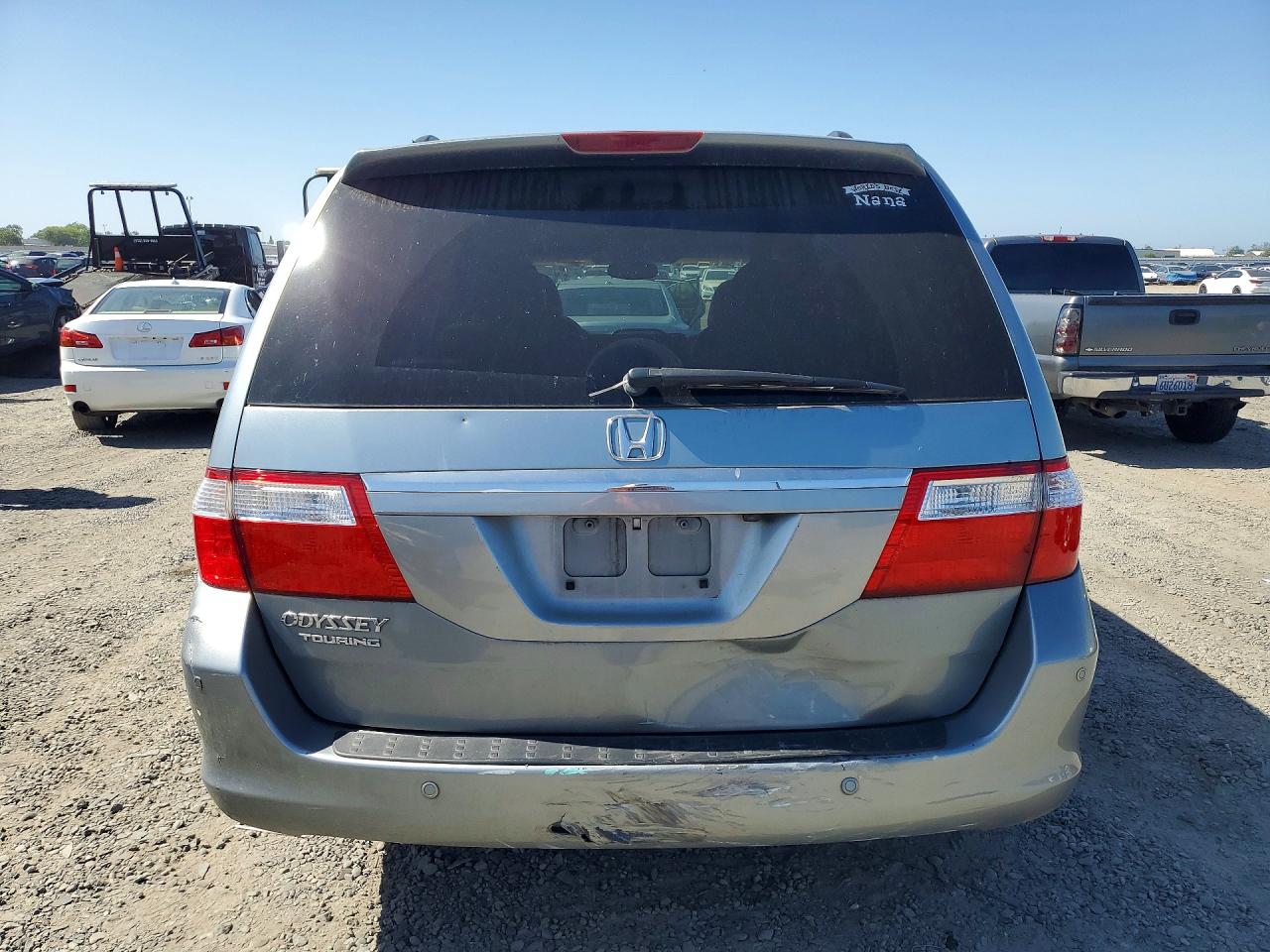 2006 Honda Odyssey Touring Gray vin: 5FNRL38866B033833
