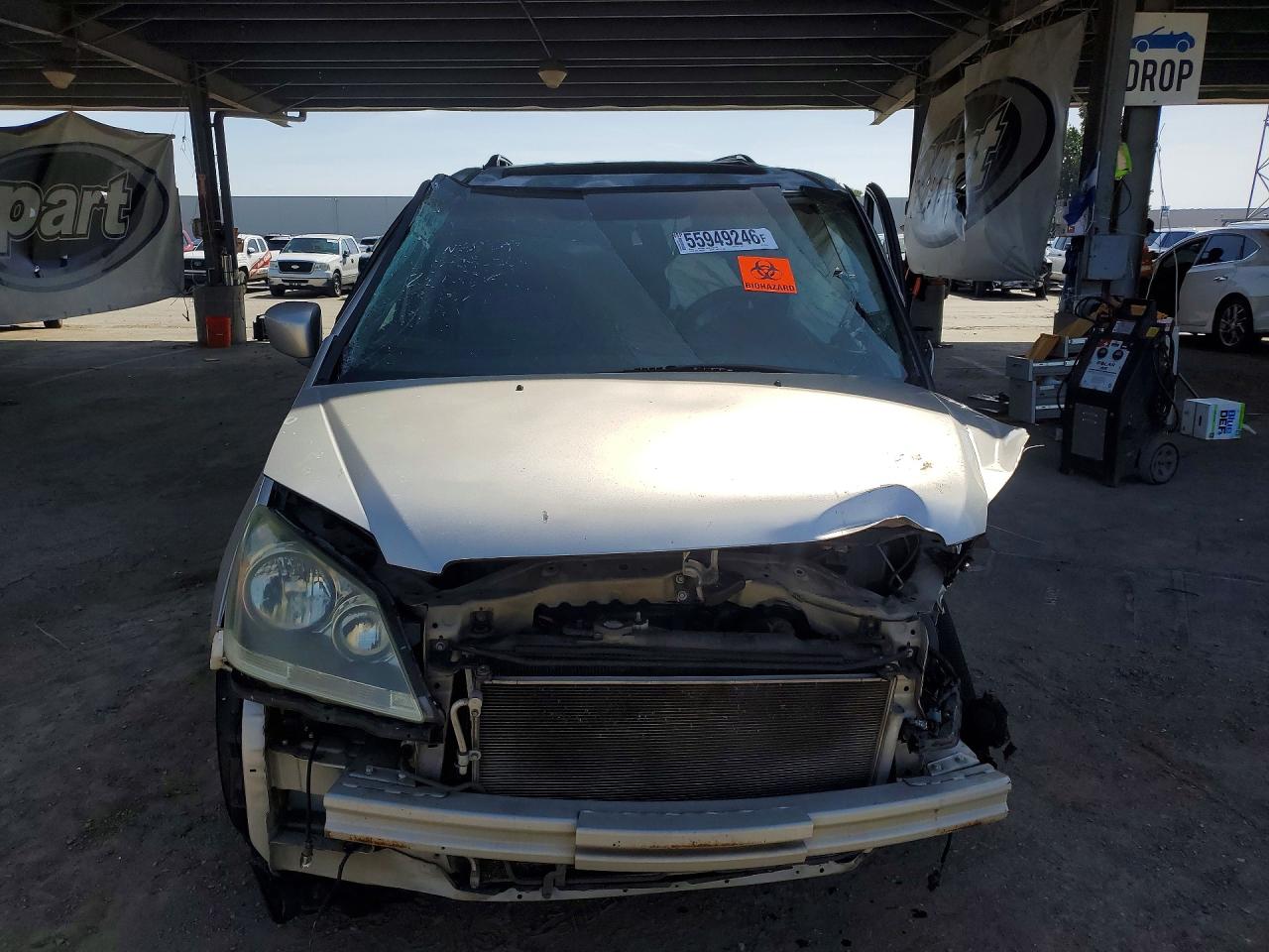 2007 Honda Odyssey Touring Silver vin: 5FNRL38867B061018