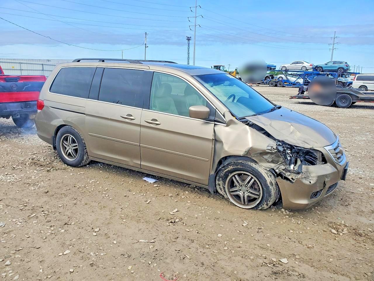 2008 Honda Odyssey Touring Beige vin: 5FNRL38868B016985