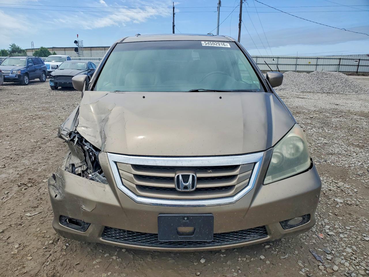2008 Honda Odyssey Touring Beige vin: 5FNRL38868B016985