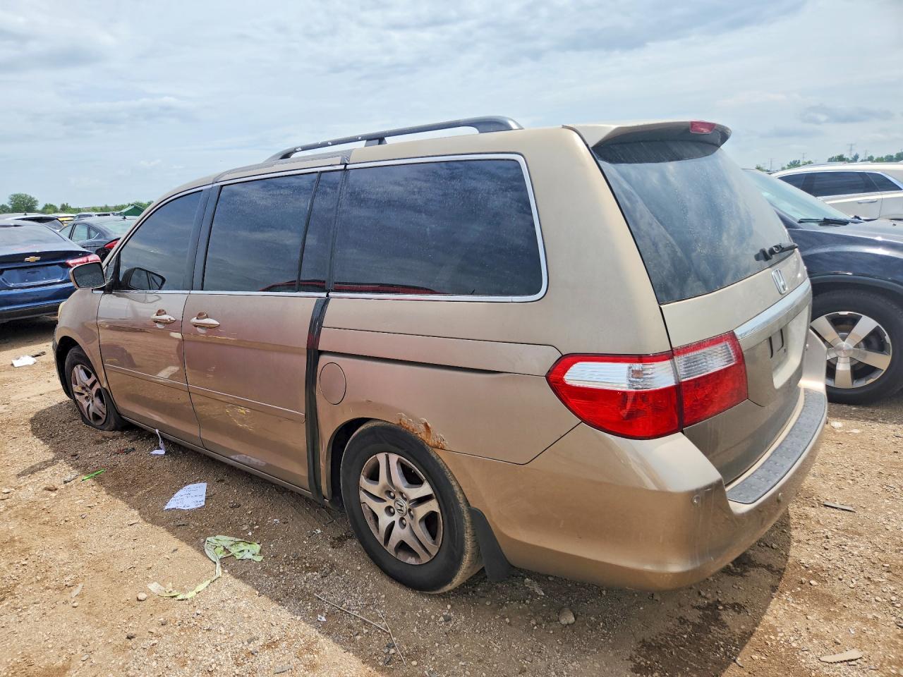 2005 Honda Odyssey Touring Tan vin: 5FNRL38875B012858