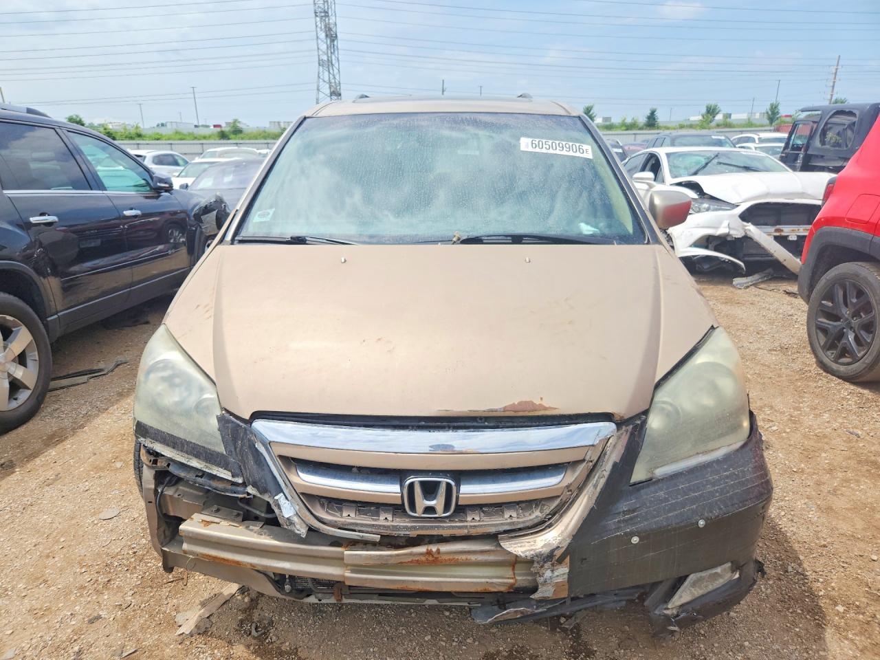 2005 Honda Odyssey Touring Tan vin: 5FNRL38875B012858