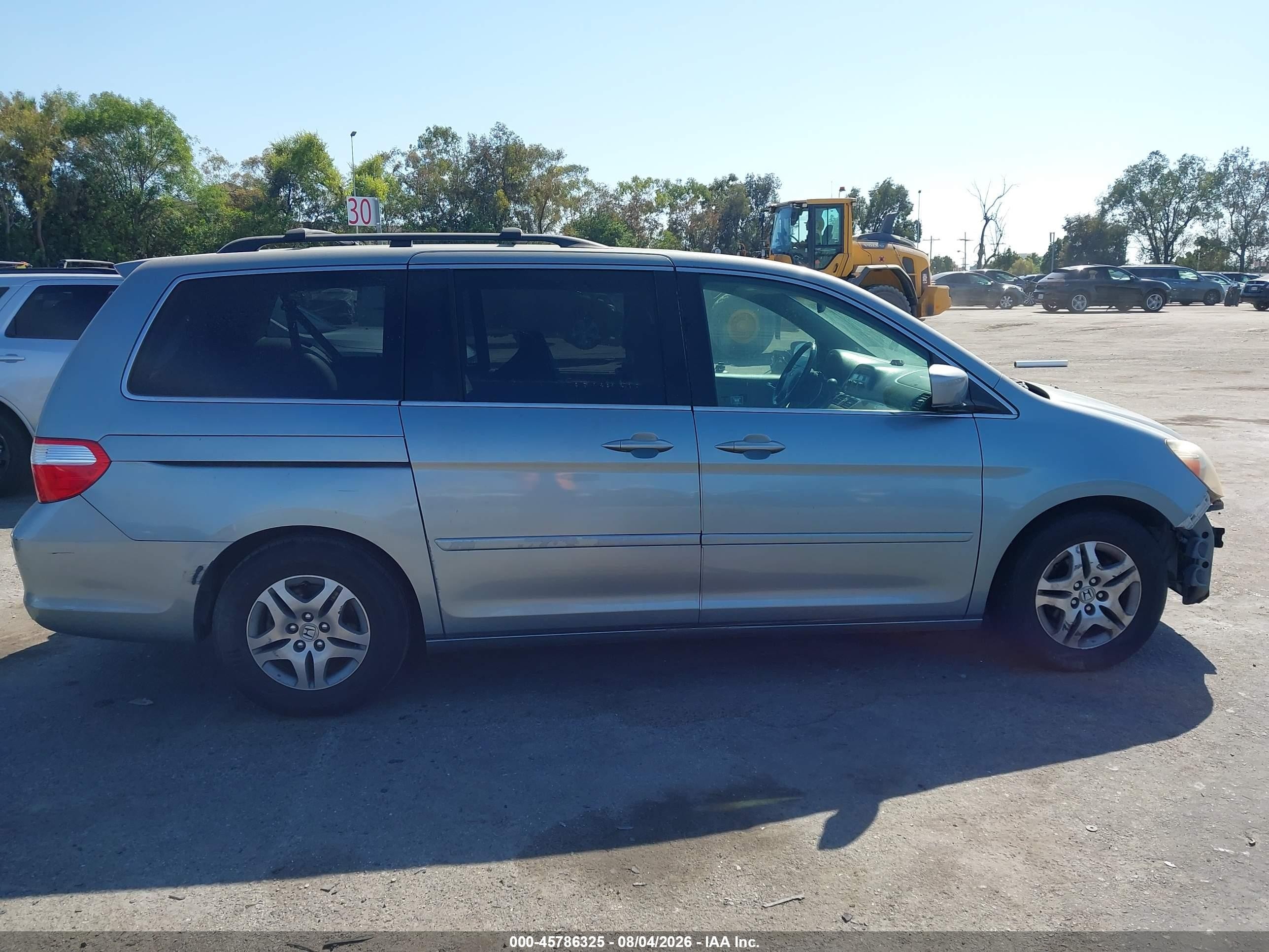 2005 Honda Odyssey Touring Gray vin: 5FNRL38875B030292