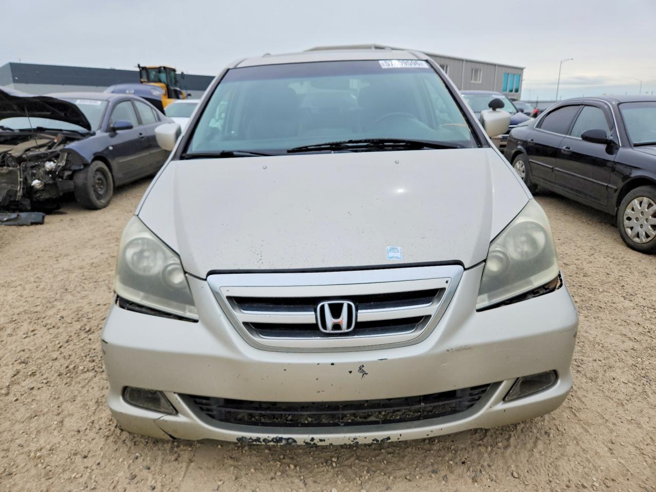 2005 Honda Odyssey Touring Silver vin: 5FNRL38875B500515