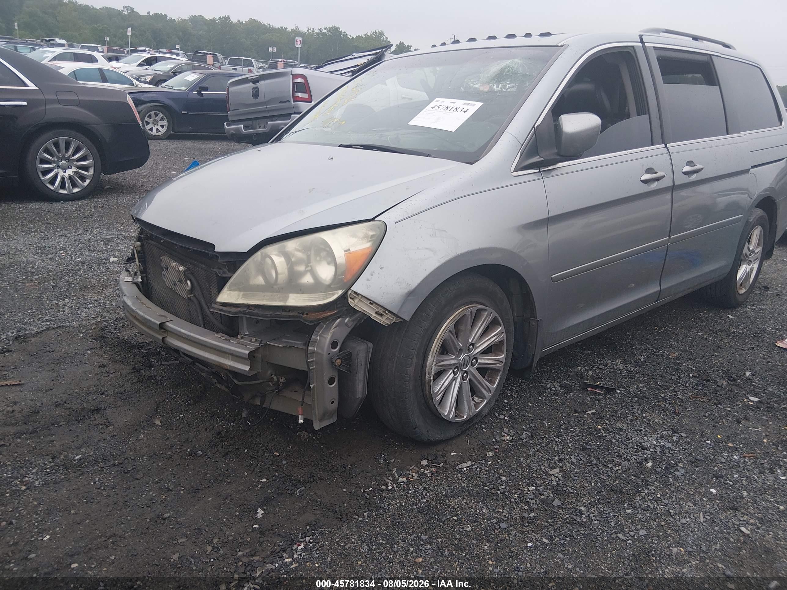 2006 Honda Odyssey Touring Blue vin: 5FNRL38886B019139
