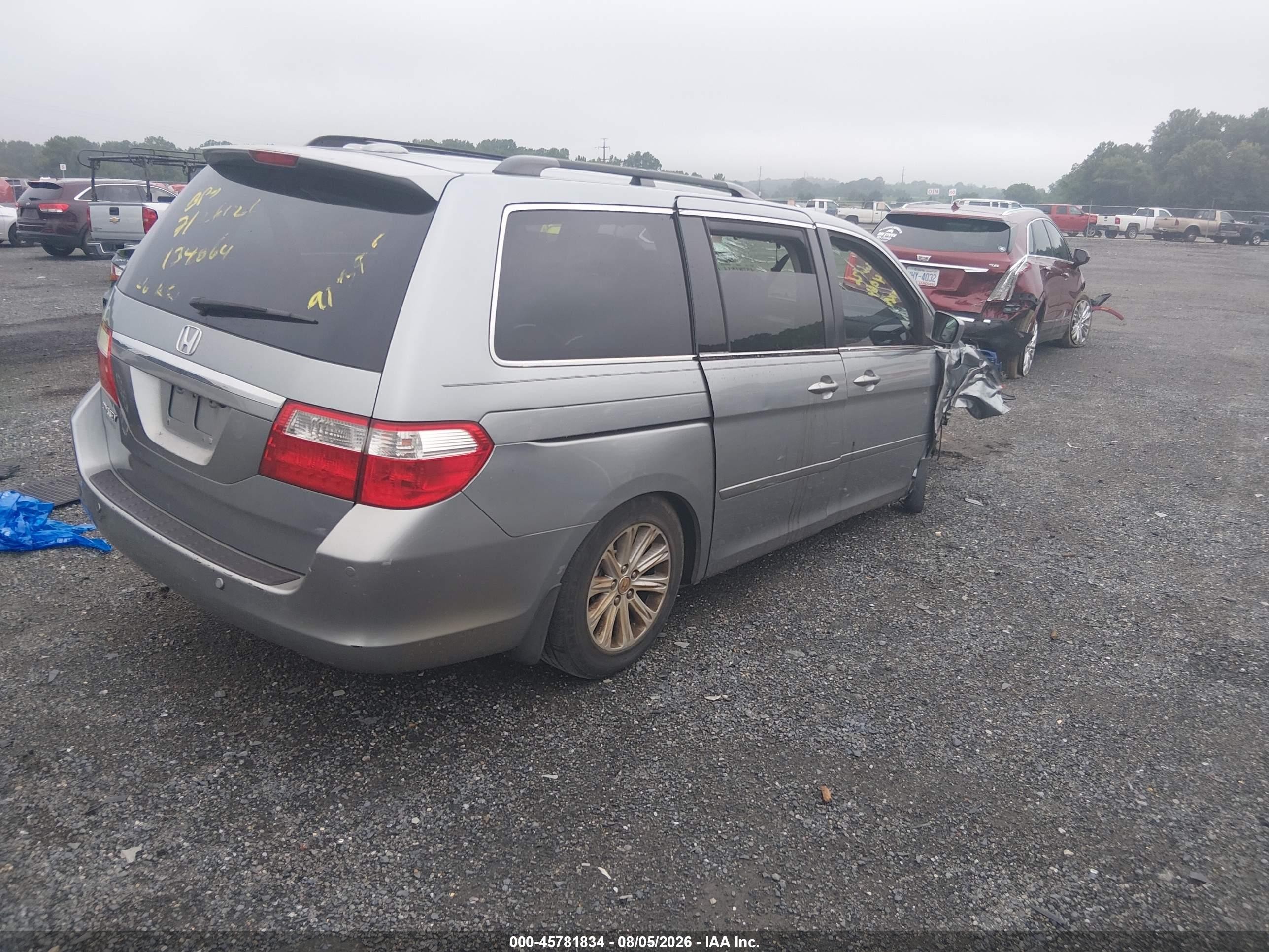 2006 Honda Odyssey Touring Blue vin: 5FNRL38886B019139