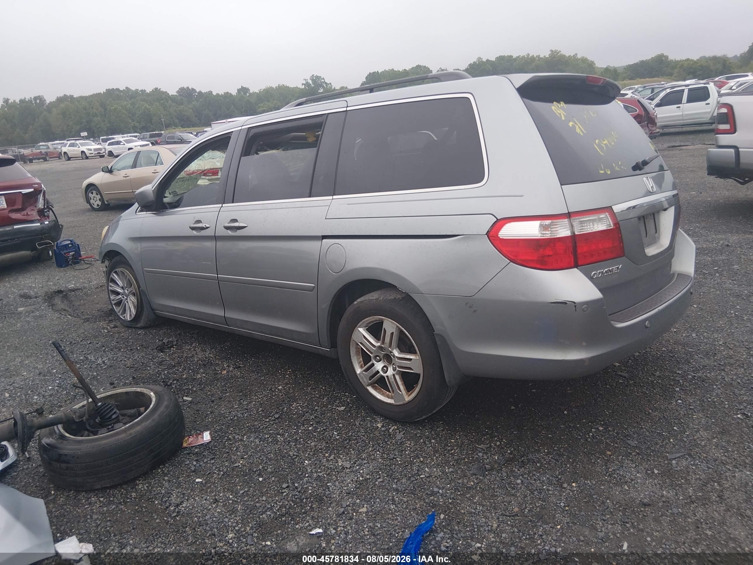 2006 Honda Odyssey Touring Blue vin: 5FNRL38886B019139