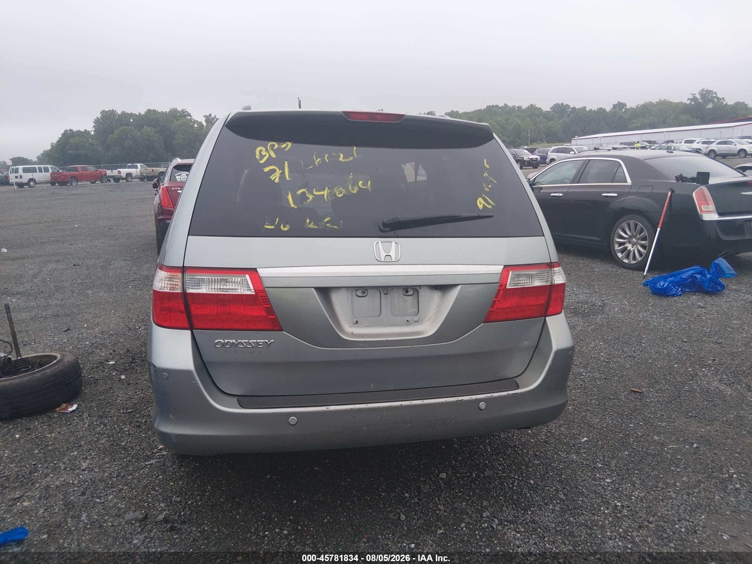 2006 Honda Odyssey Touring Blue vin: 5FNRL38886B019139