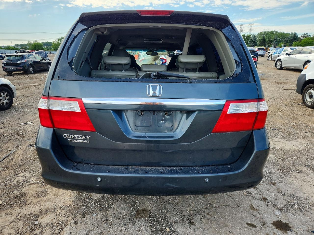 2006 Honda Odyssey Touring Gray vin: 5FNRL38886B101985