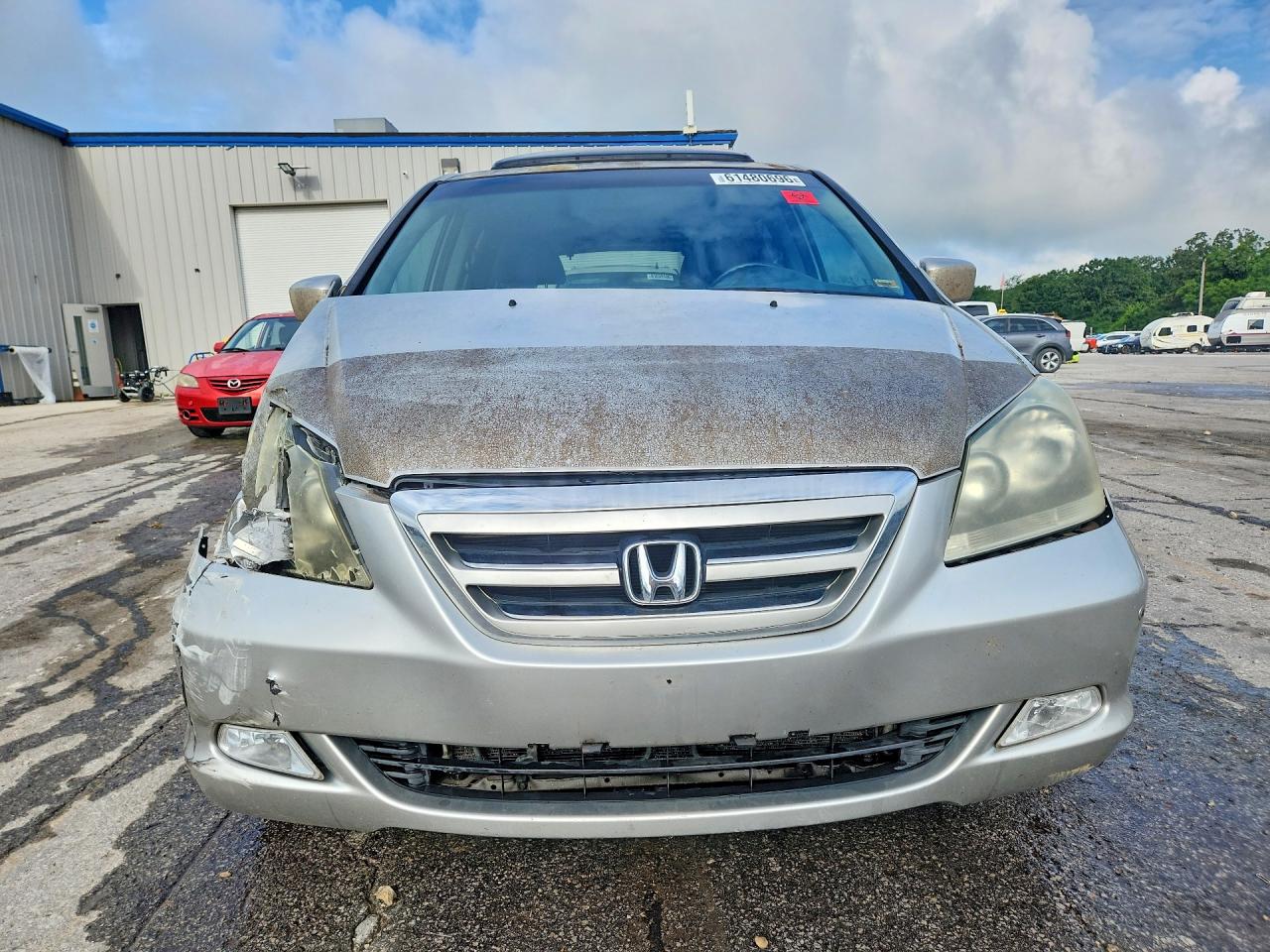 2007 Honda Odyssey Touring Silver vin: 5FNRL38887B079696