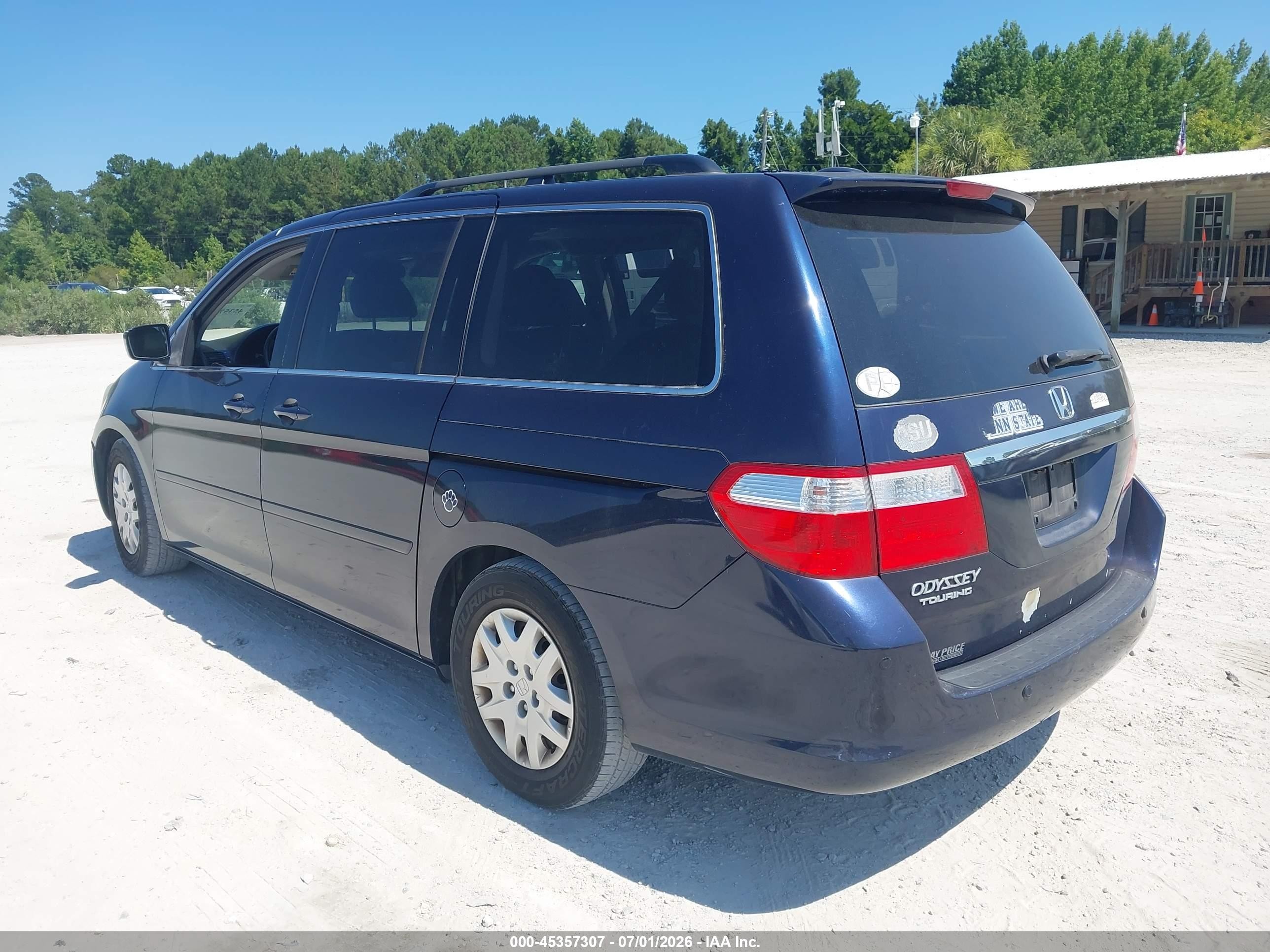 2006 Honda Odyssey Touring Blue vin: 5FNRL38896B045541