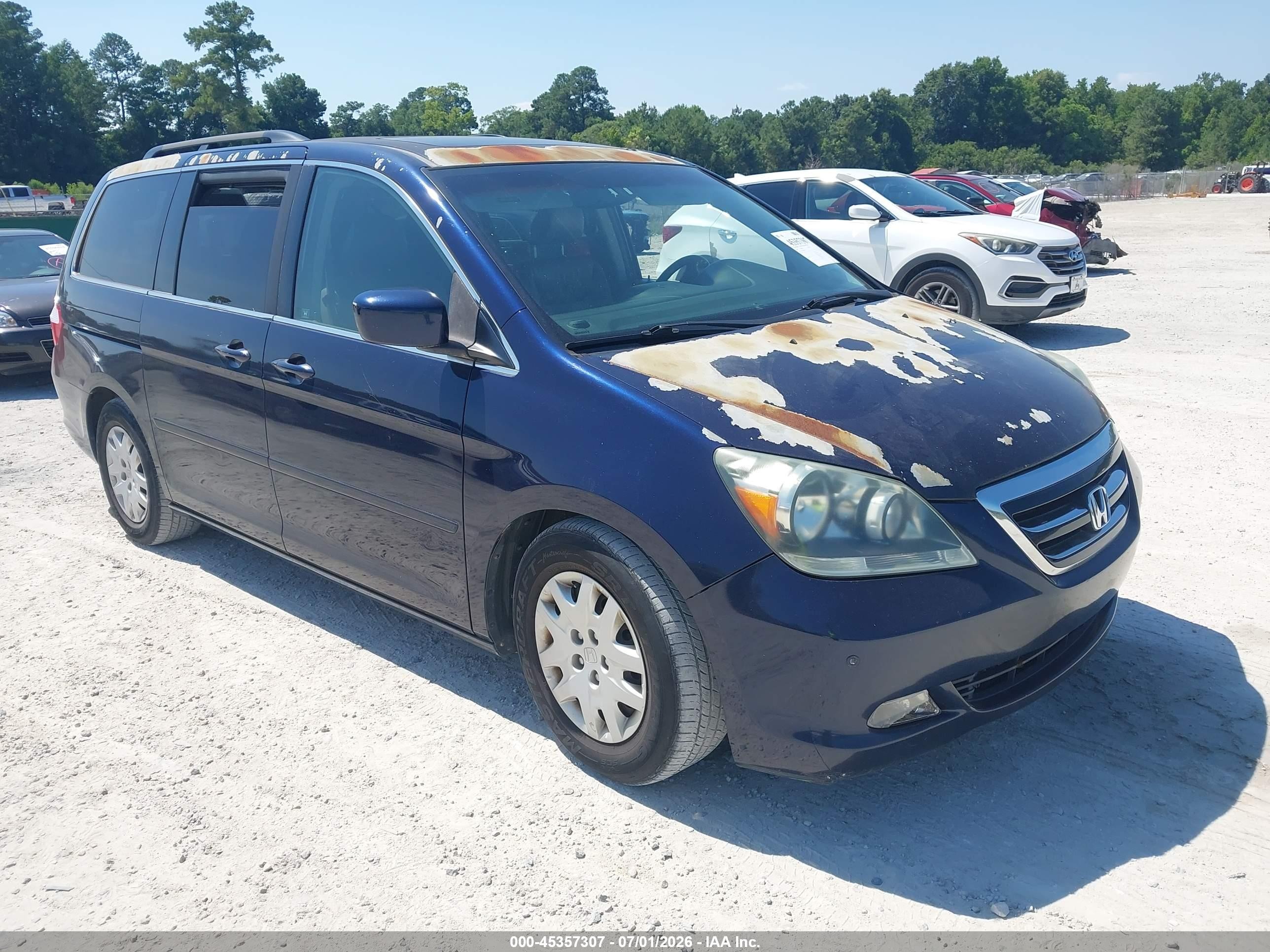2006 Honda Odyssey Touring Blue vin: 5FNRL38896B045541